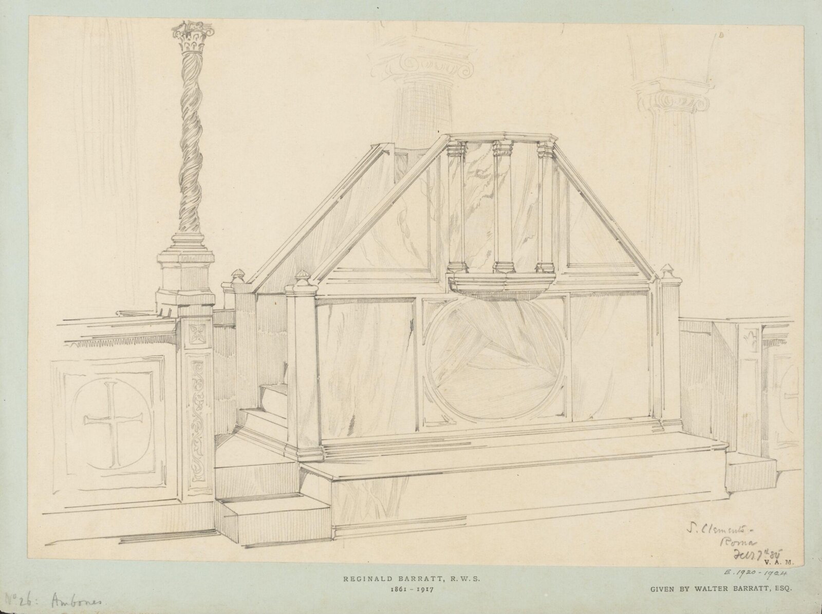 Drawing, Reginald Barratt, February 7th 1884