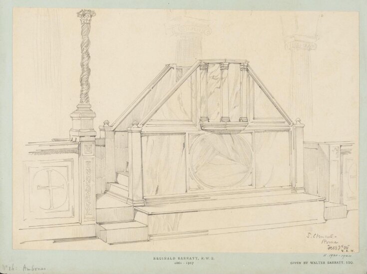 Drawing | Barratt, Reginald | V&A Explore The Collections