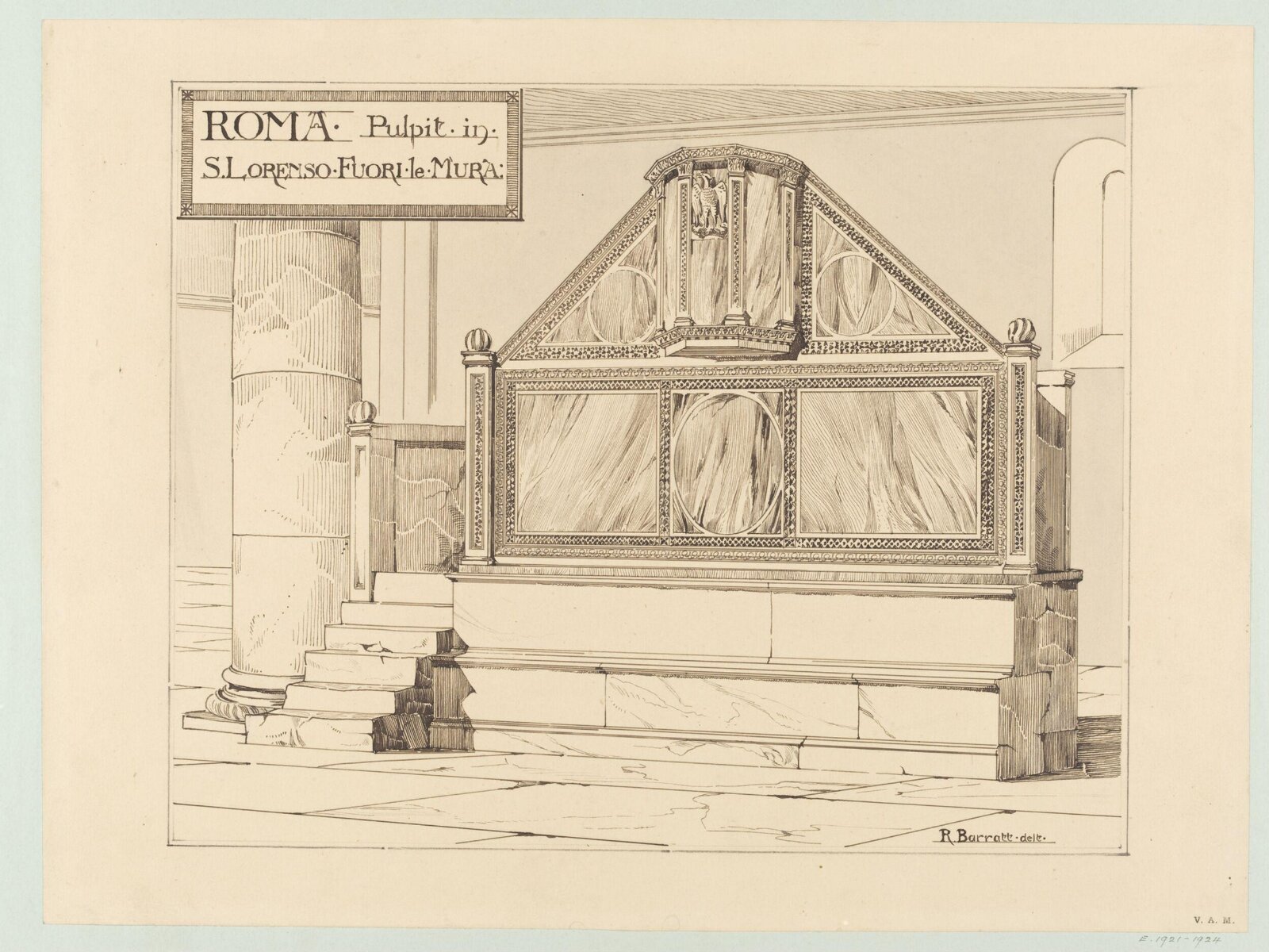 Drawing, Reginald Barratt, 1883-1885