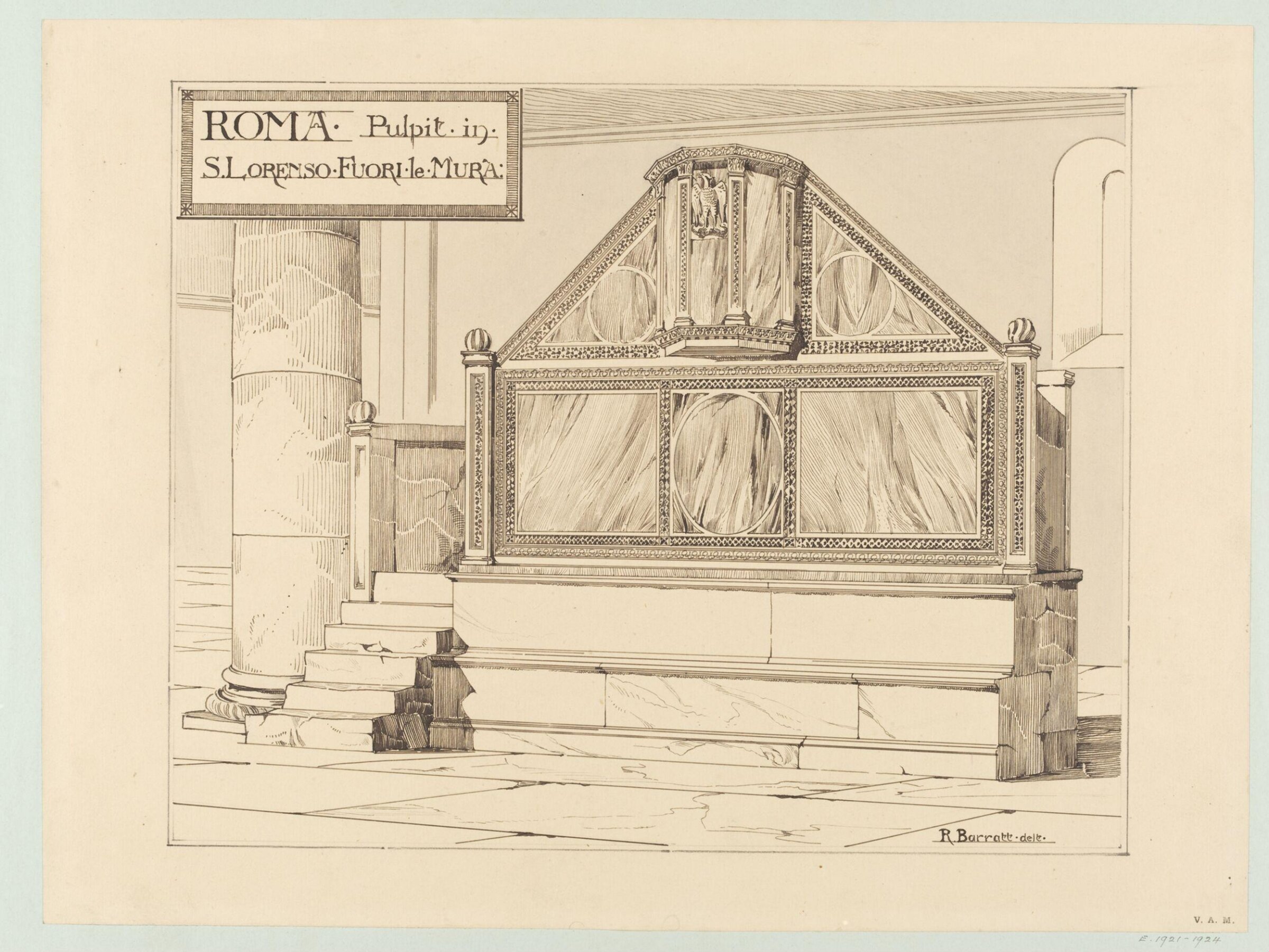 Drawing, Reginald Barratt, 1883-1885