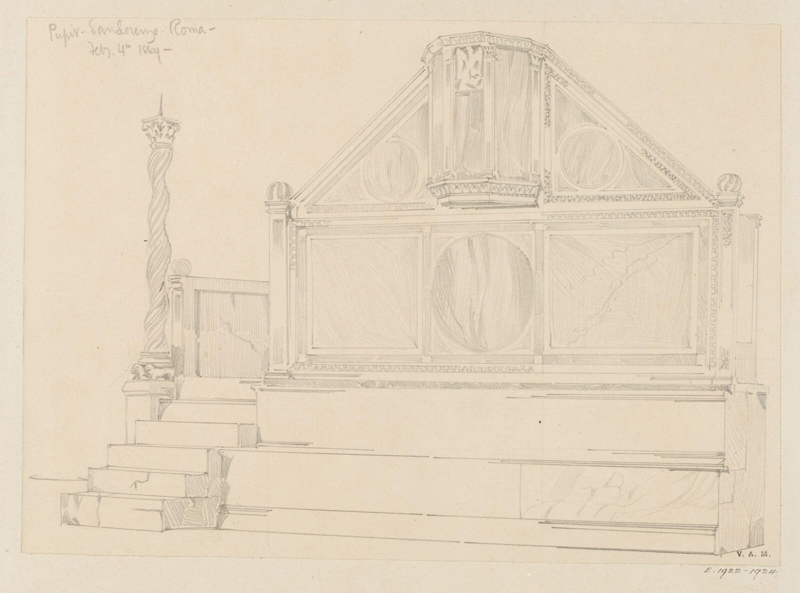 Drawing, Reginald Barratt, February 4th 1884