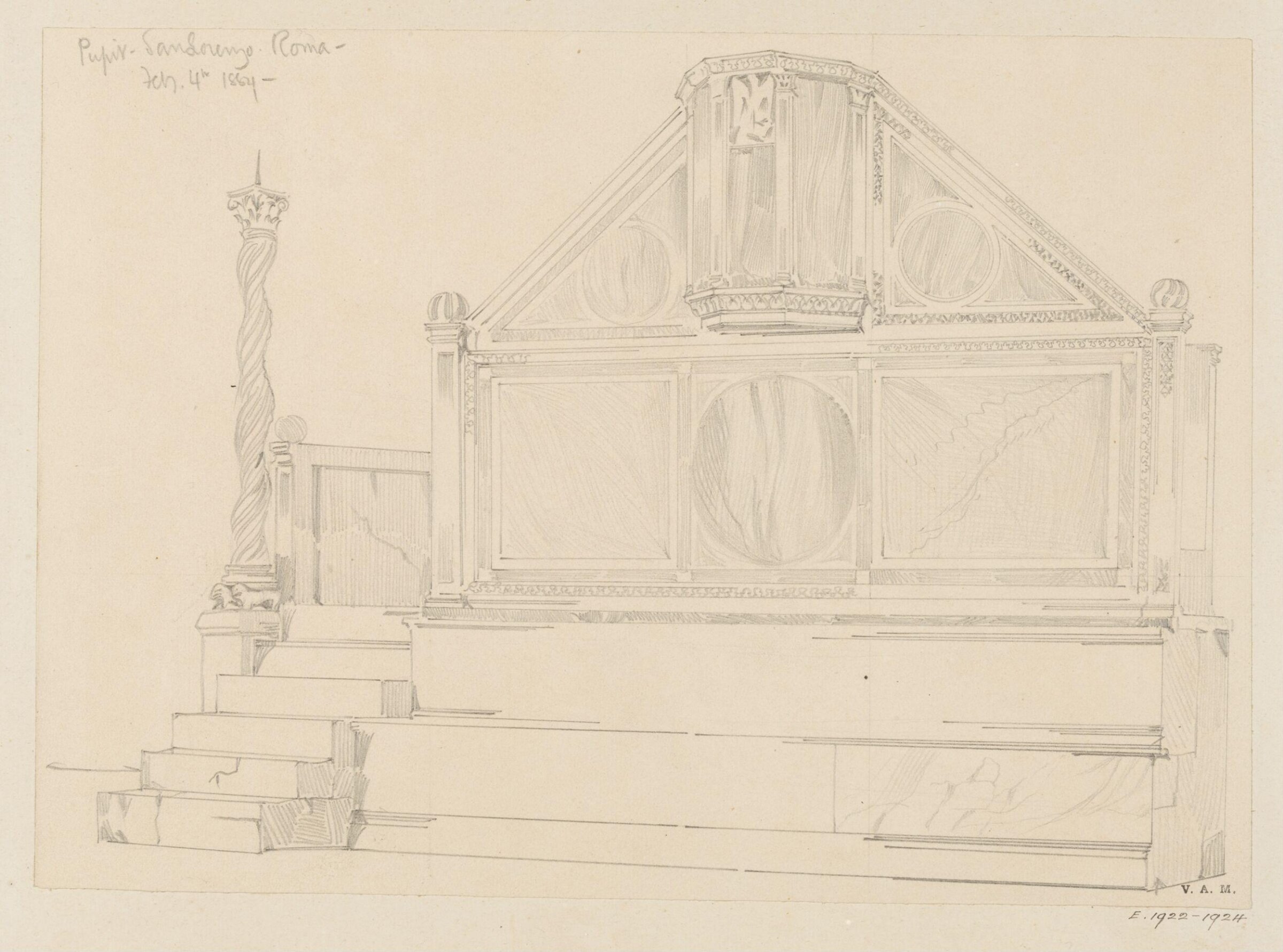 Drawing, Reginald Barratt, February 4th 1884
