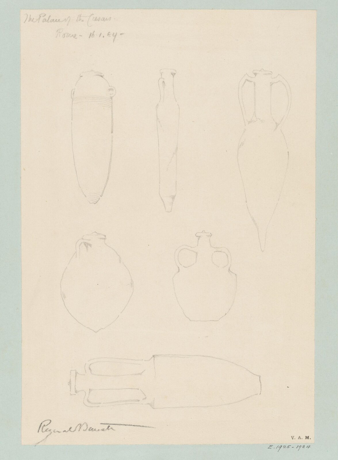 Drawing, Reginald Barratt, January 16th 1884
