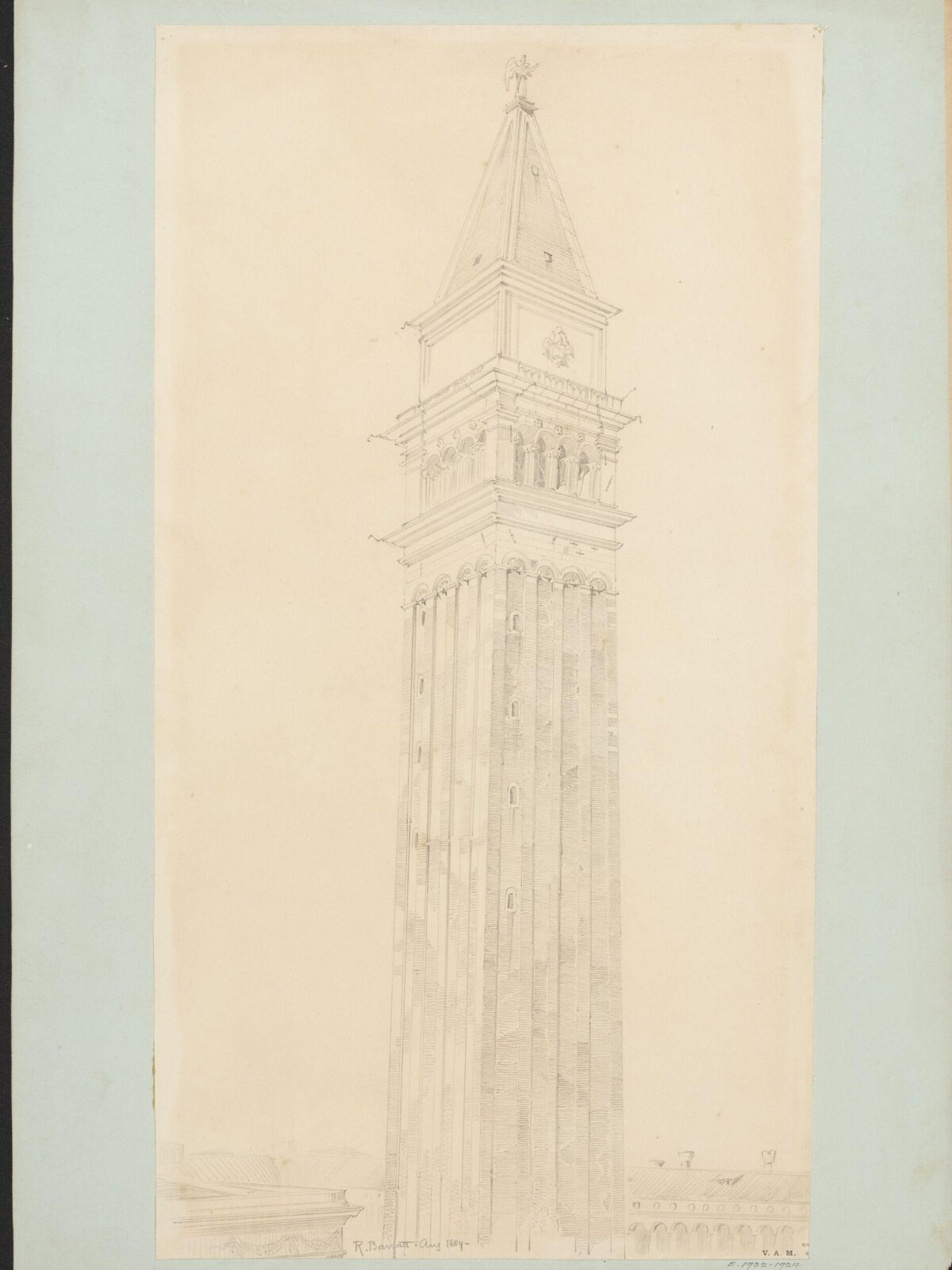 Drawing, Reginald Barratt, August 1884