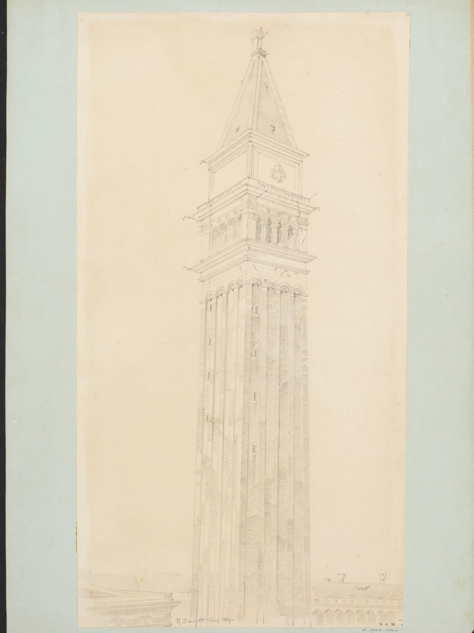 Drawing, Reginald Barratt, August 1884