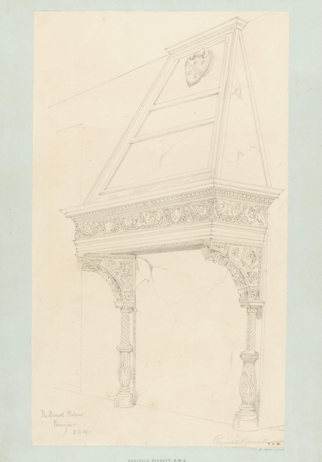 Drawing, Reginald Barratt, September 5th 1884