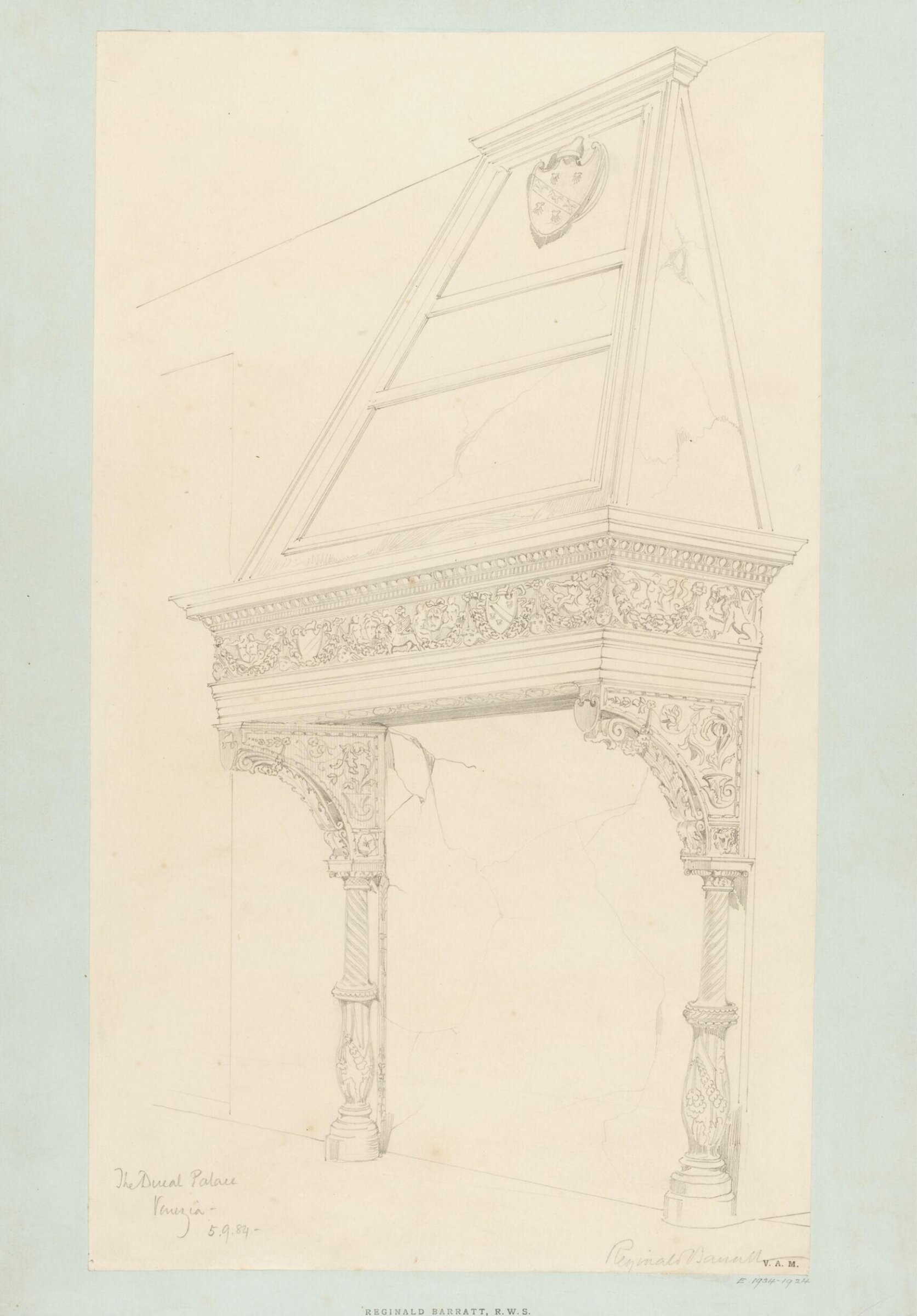 Drawing, Reginald Barratt, September 5th 1884