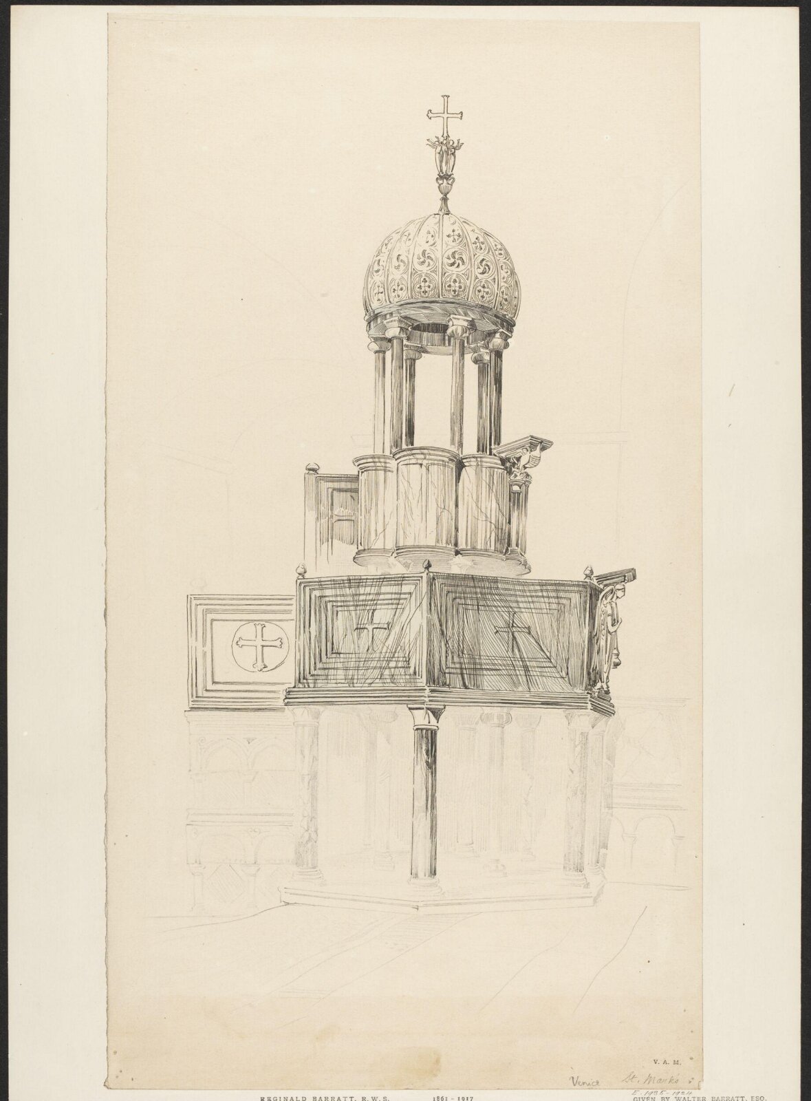 Drawing, Reginald Barratt, 1883-1885