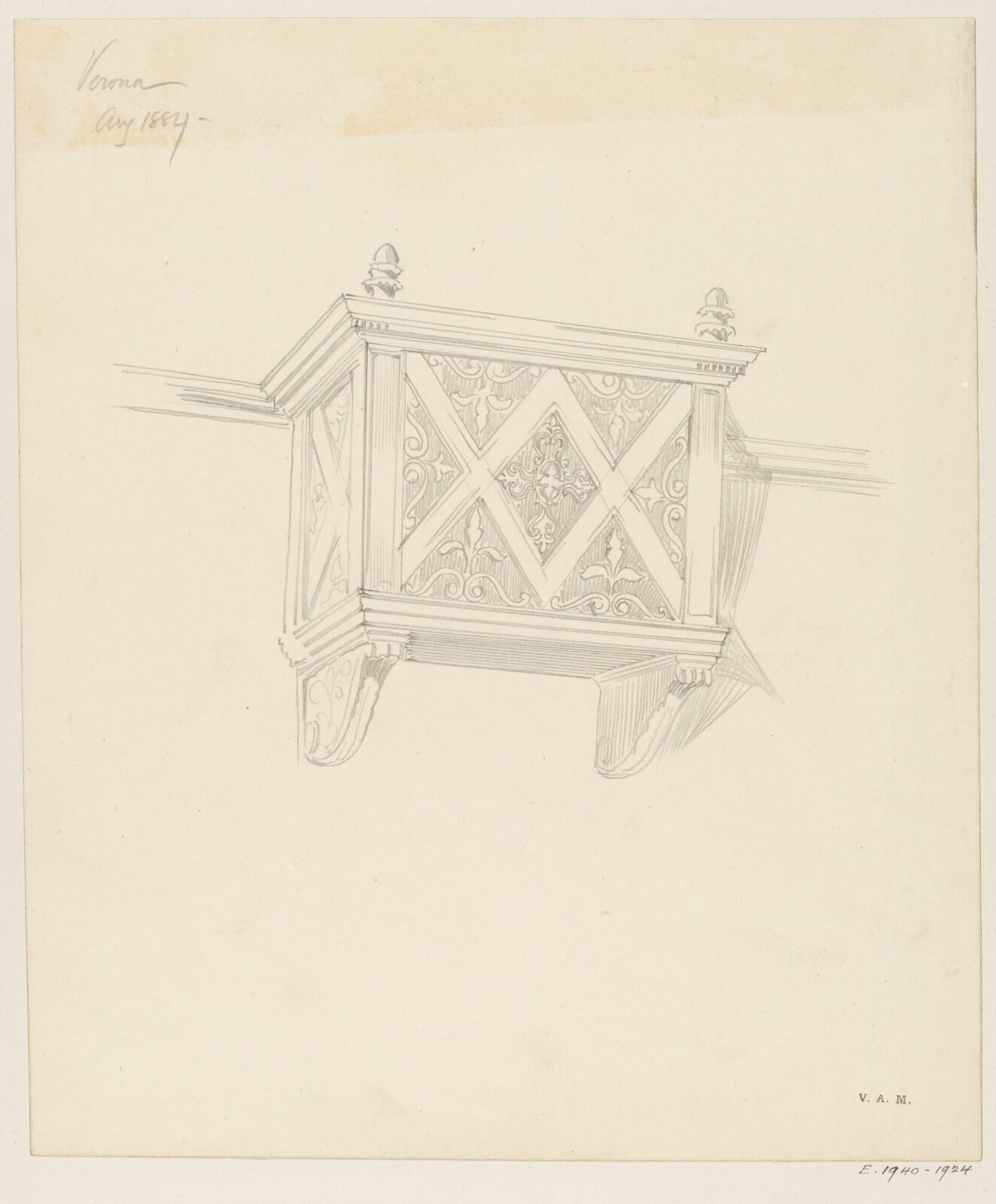 Drawing, Reginald Barratt, August 1884