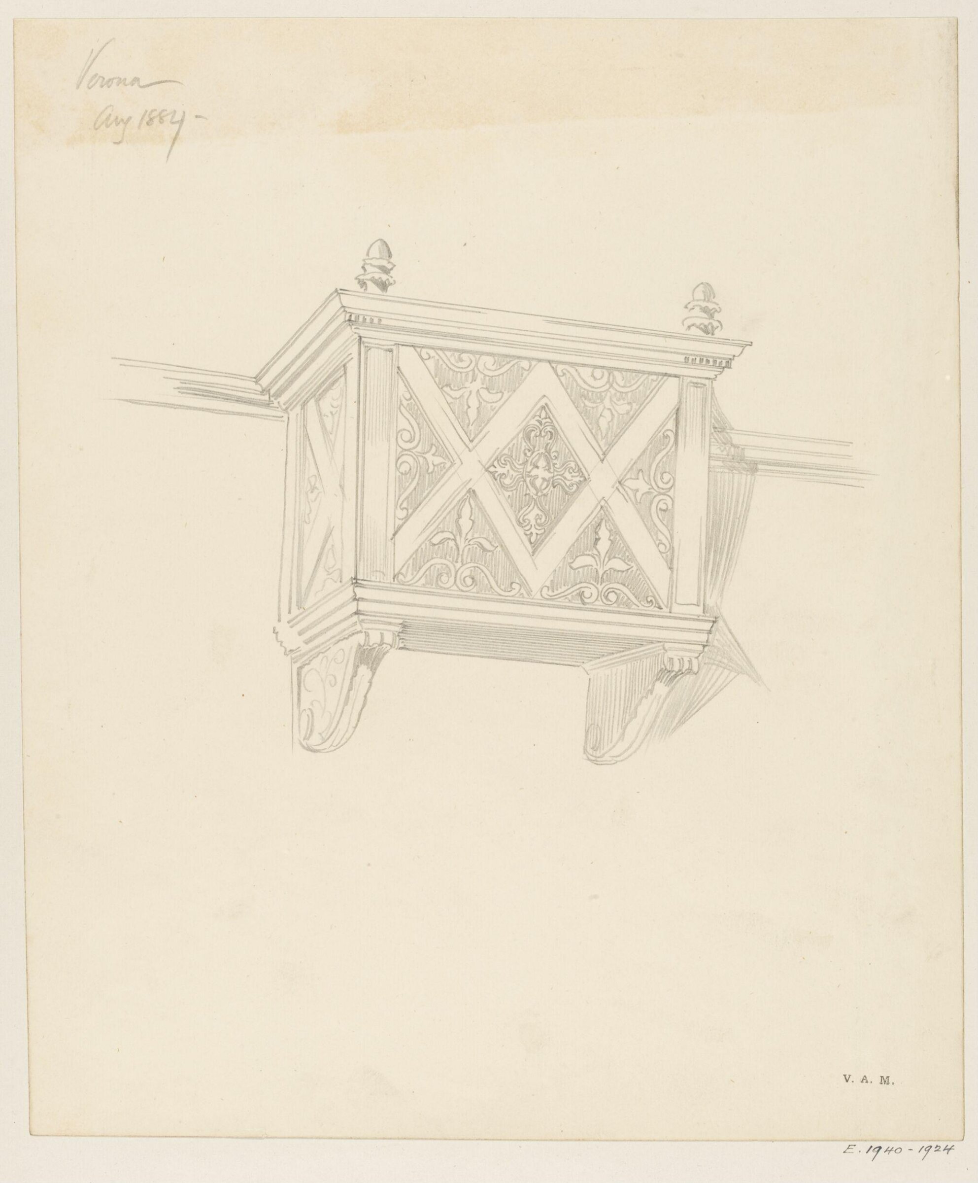 Drawing, Reginald Barratt, August 1884
