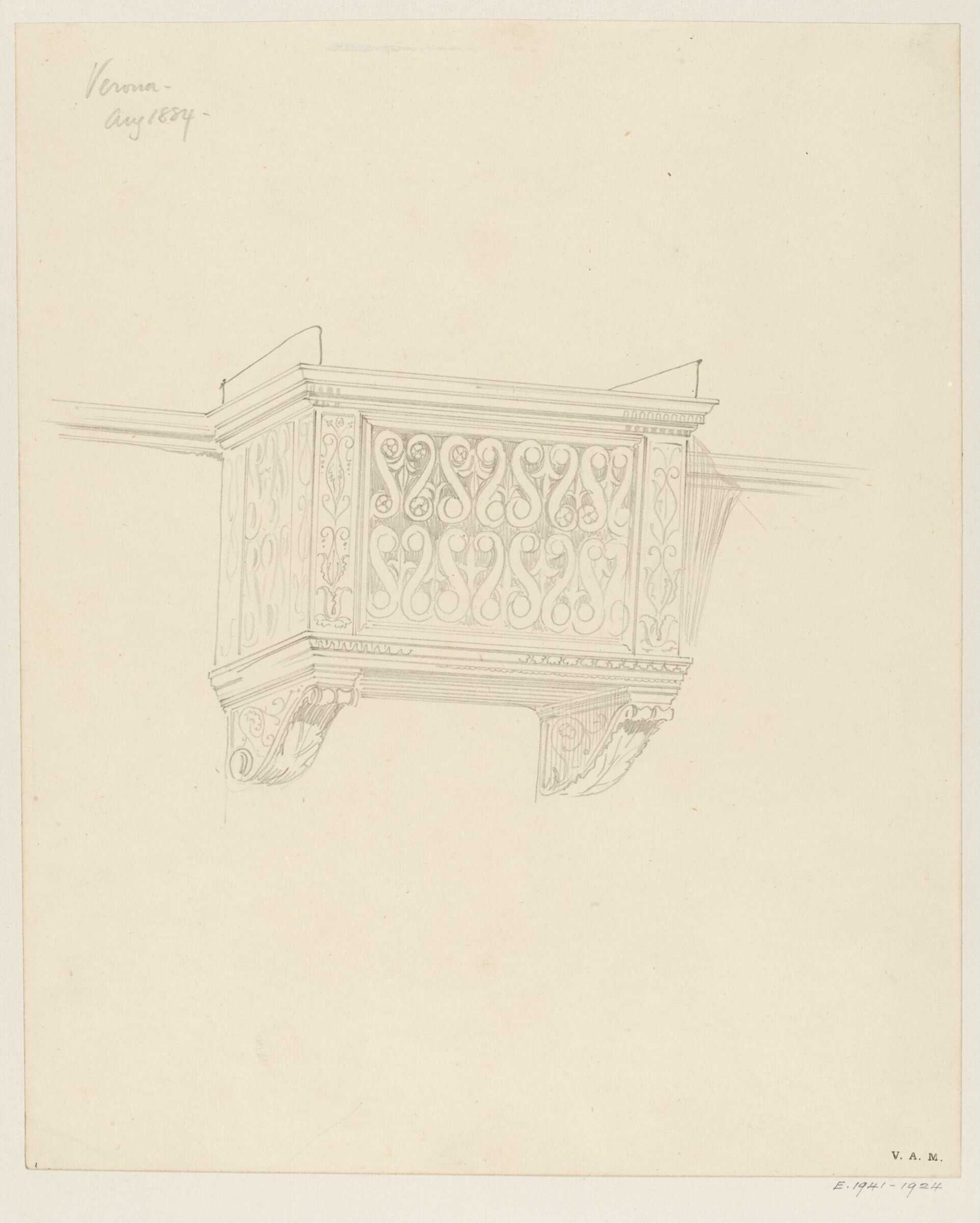 Drawing, Reginald Barratt, August 1884