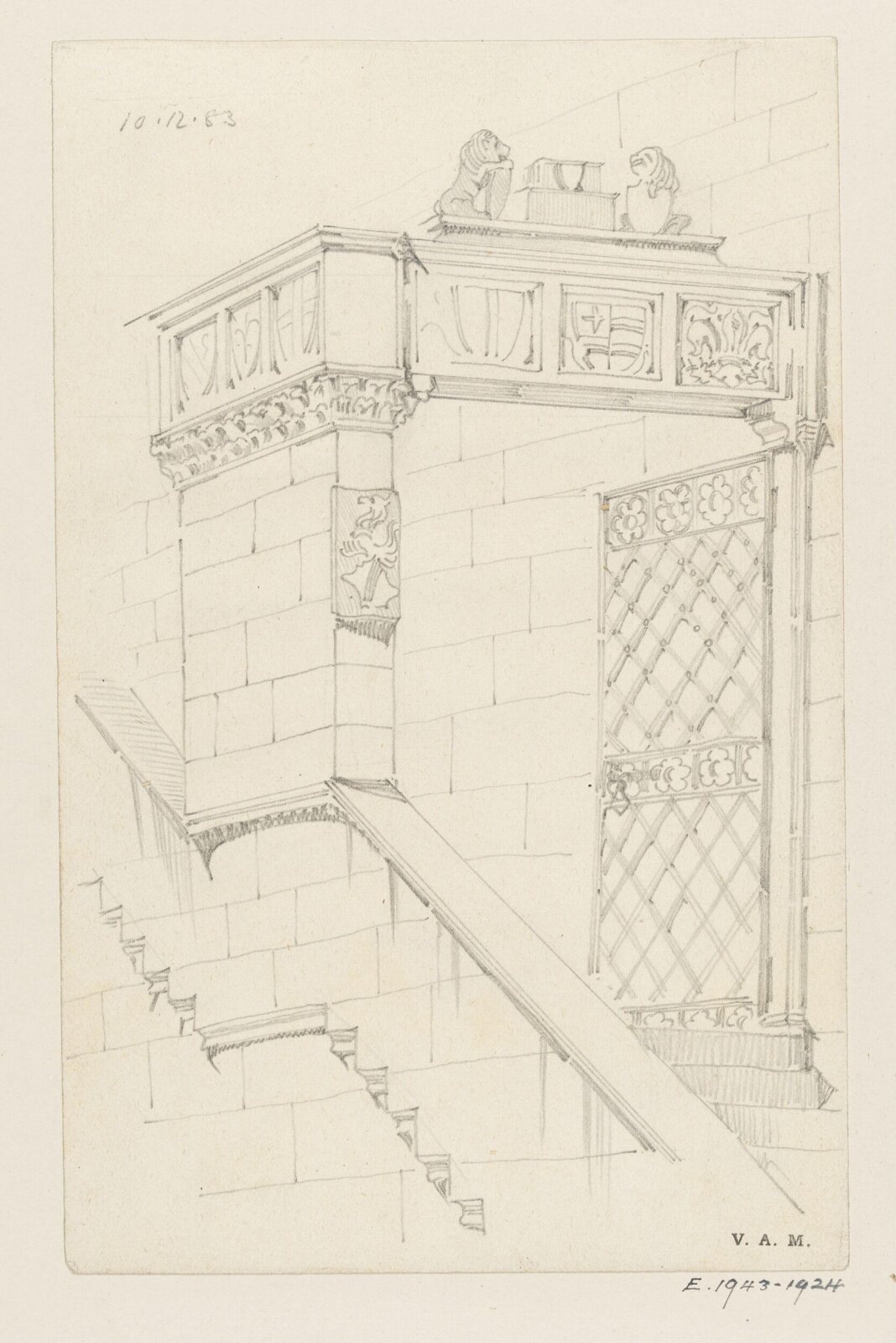 Drawing, Reginald Barratt, 10th December 1883