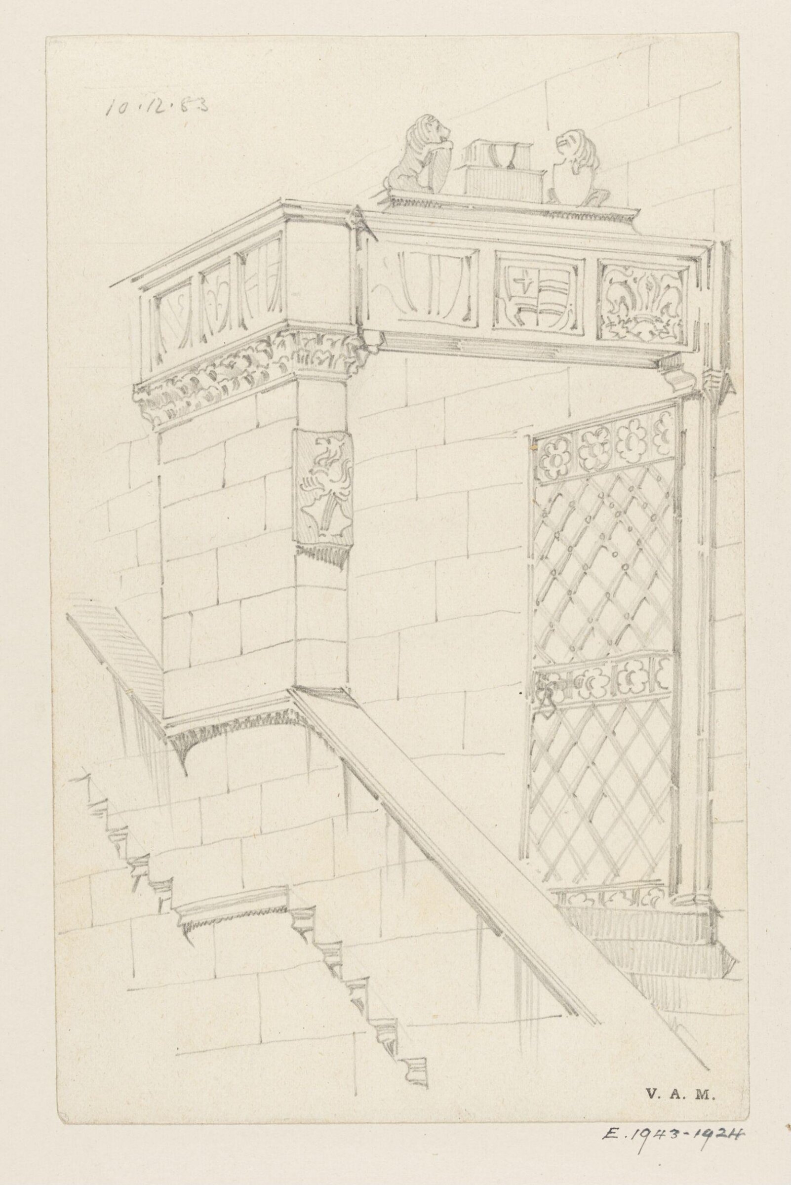 Drawing, Reginald Barratt, 10th December 1883