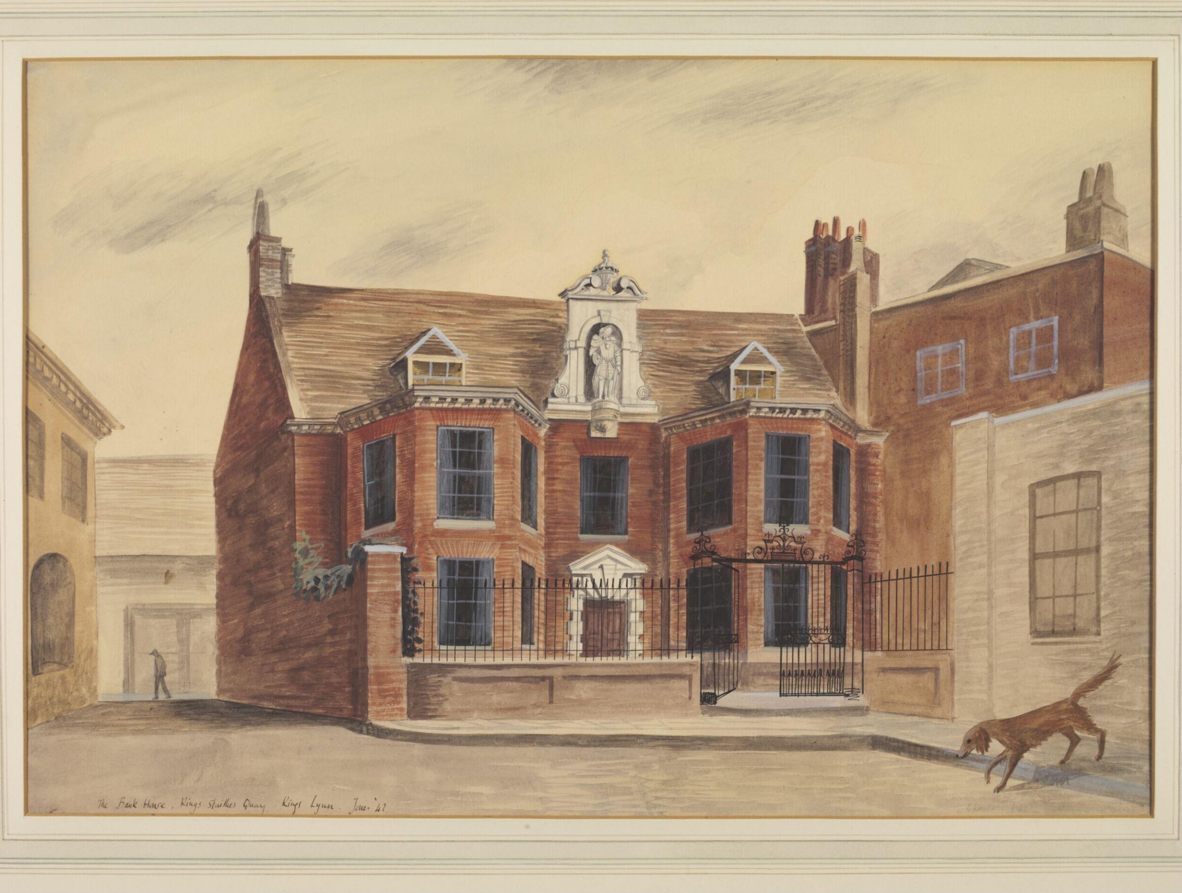 The Bank House, Kings Staithes Quay, Kings Lynn, Barbara Jones, ca. 1940