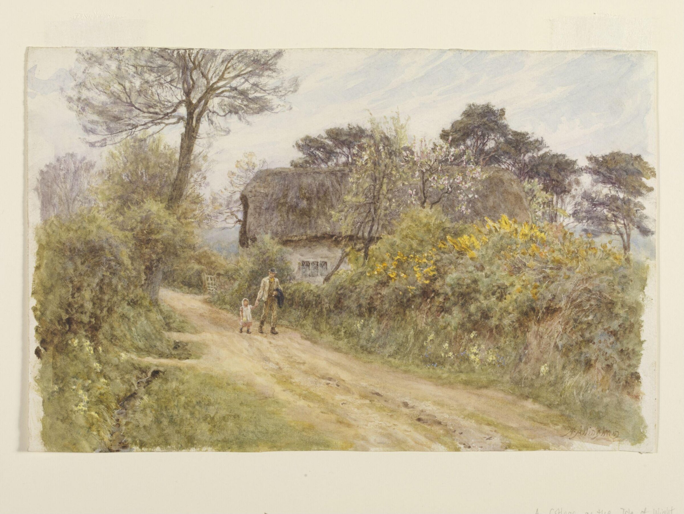 A Cottage in the Isle of Wight, Helen Allingham, ca. 1880-1900