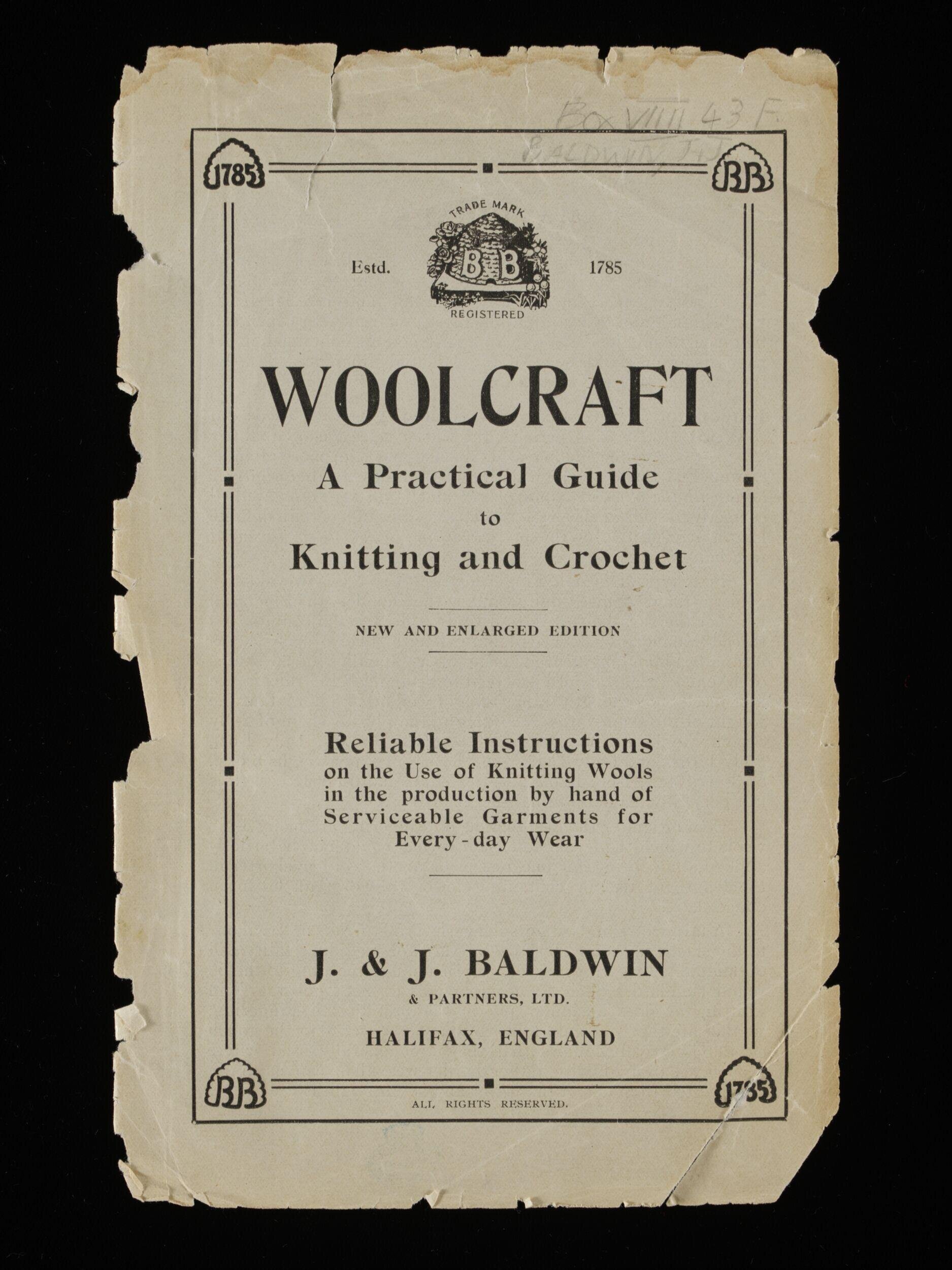 Woolcraft: a practical guide to knitting and crochet