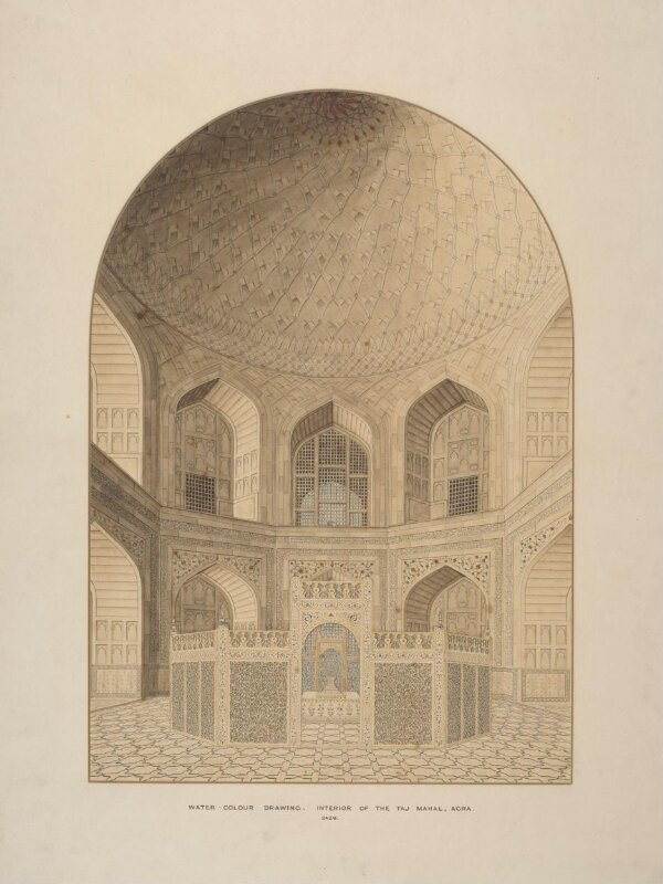 Interior of the Tomb Chamber, Taj Mahal, Agra 