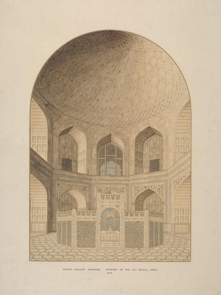 Interior of the Tomb Chamber, Taj Mahal, Agra  top image