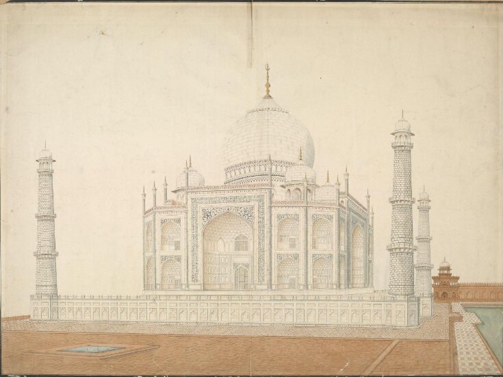 Six drawings of Mughal architecture at Agra and Delhi. top image