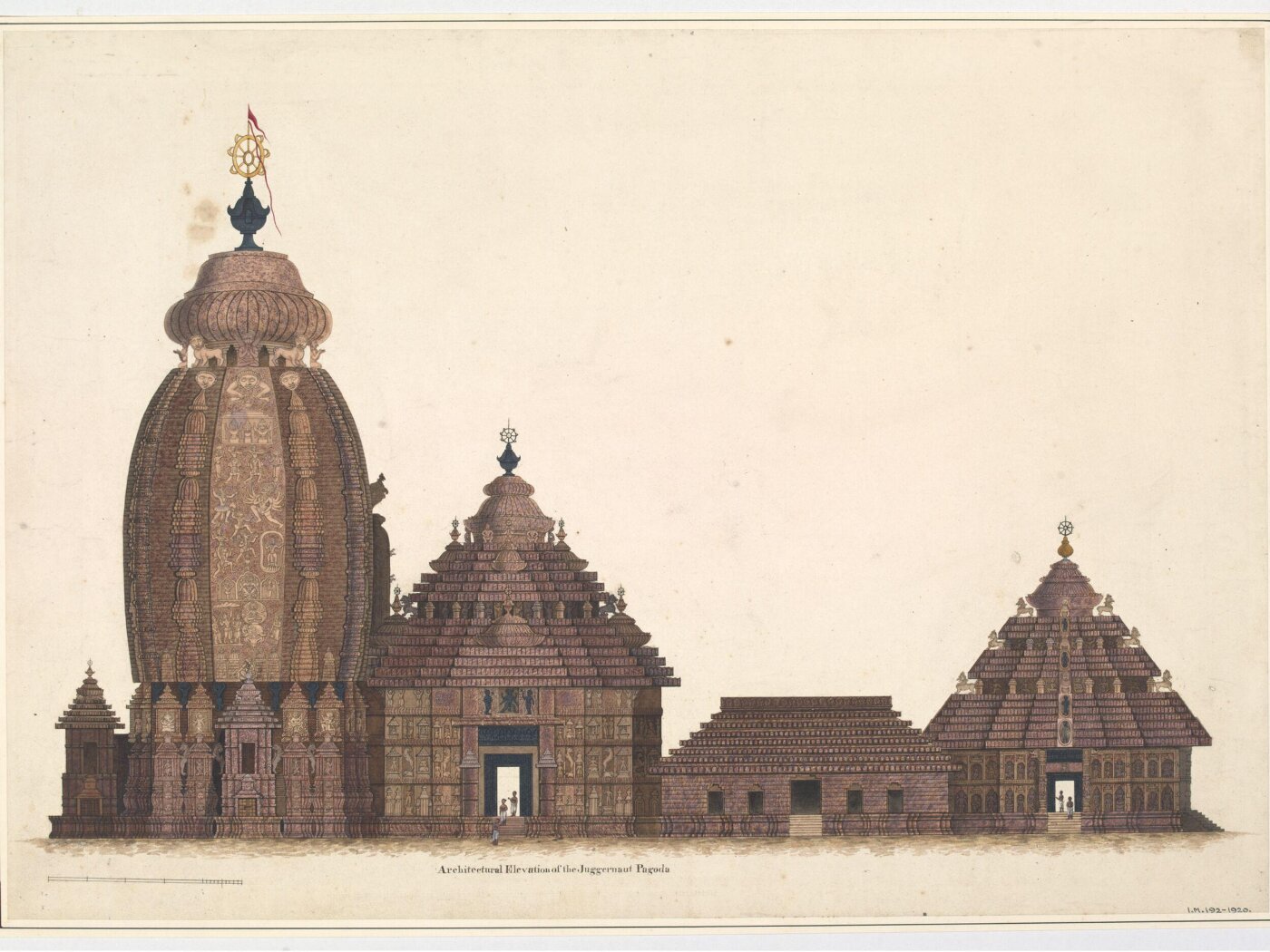 Unknown, Elevation of the Jagannatha Temple