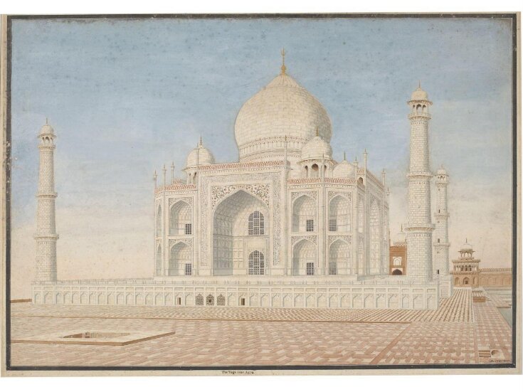 Fifteen drawings of Mughal architecture and ornamental detail on Mughal monuments at Agra. top image