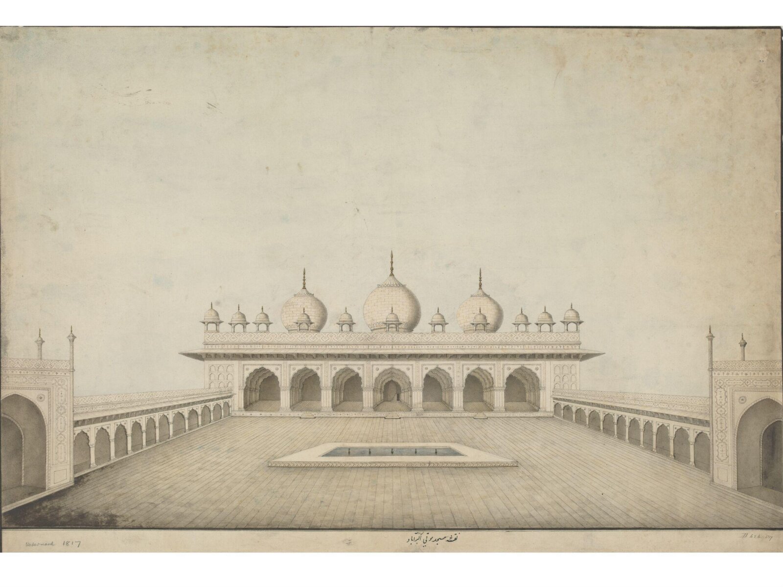 The pearl Mosque, Agra, ca.1820