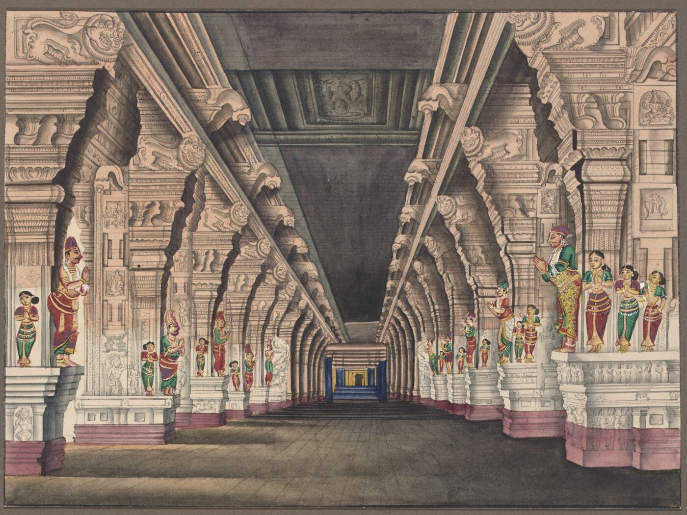 Unknown, Entrance to the Mahamandapa if the Sundaresvara Temple, Madura
