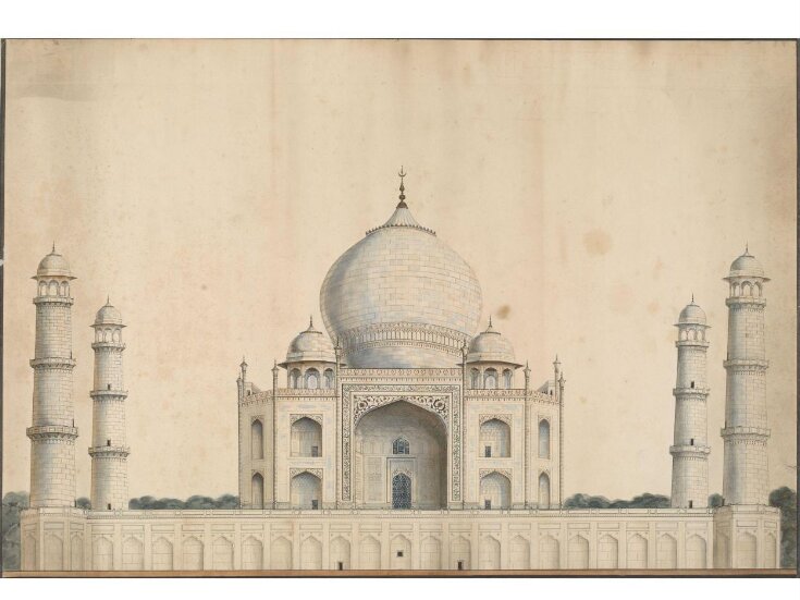 Taj Mahal Agra India Palace White Marble Mausoleum Monument Black And White  Black Wood Framed Art Poster 20x14 - Poster Foundry