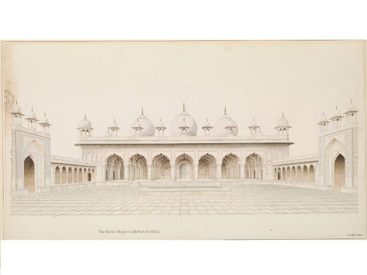 View of Jamuna River from Royal Palace in Agra Fort Drawn with pen and  pencil By the Rev. W. Urw… | Ancient indian architecture, Ancient india,  Indian architecture
