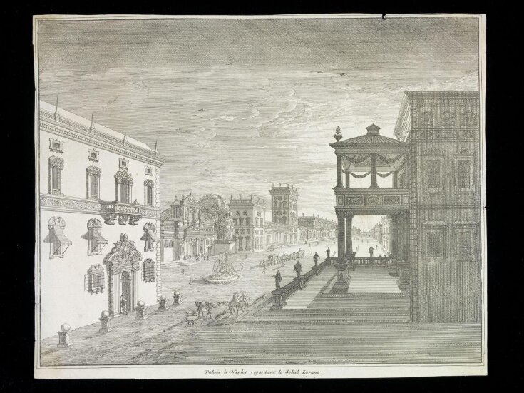 Palais à Naples regardant le Soleil Levant top image