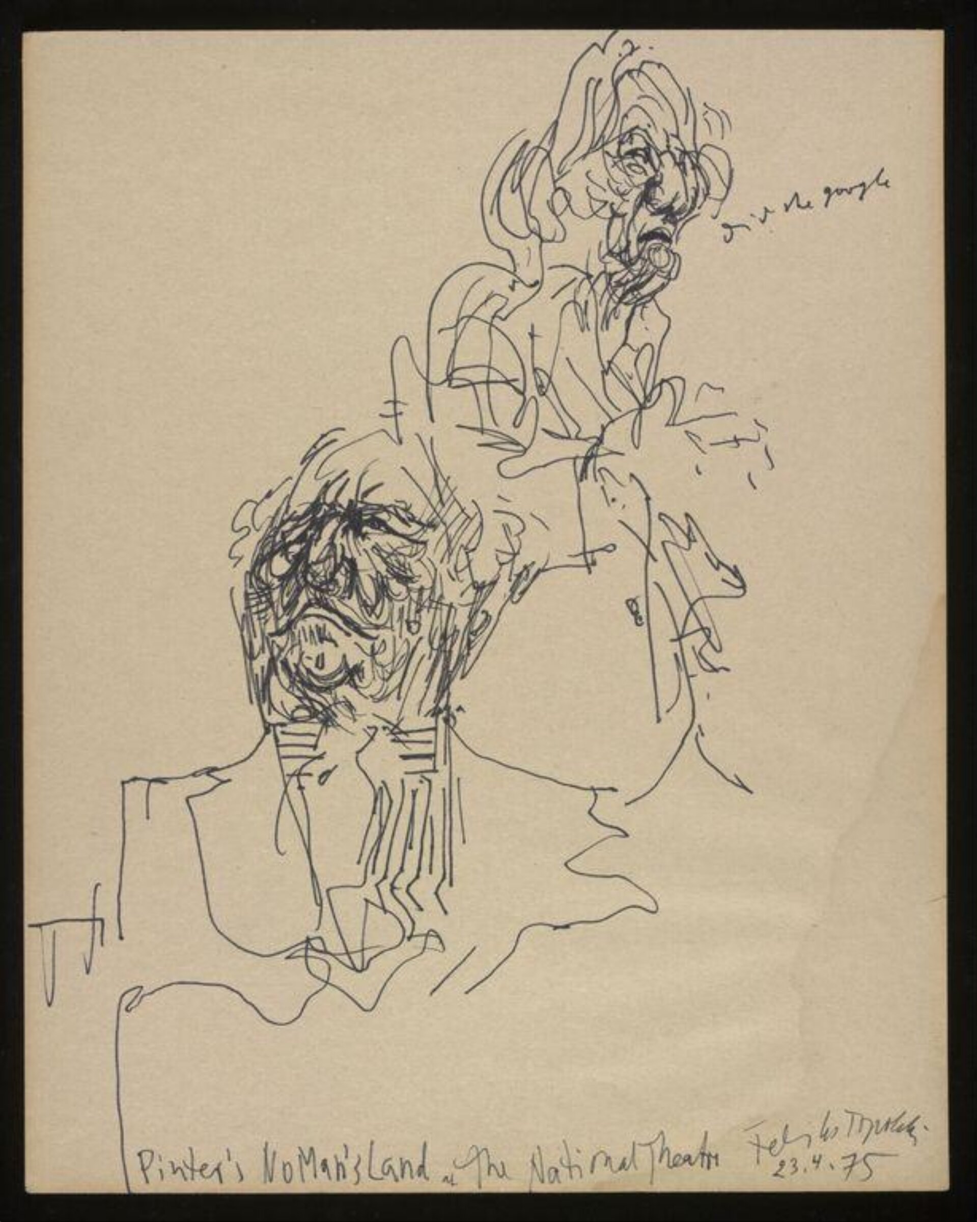 Feliks Topolski Collection, Feliks Topolski, 23 April 1975