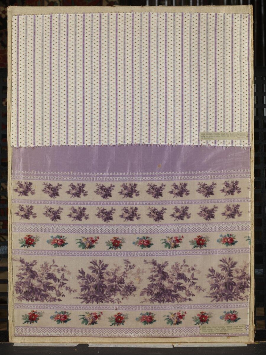 Woven silk, 1840-1855
