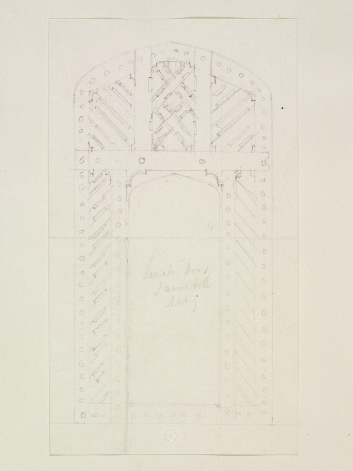 Drawing, Robert William Billings, mid 19th century