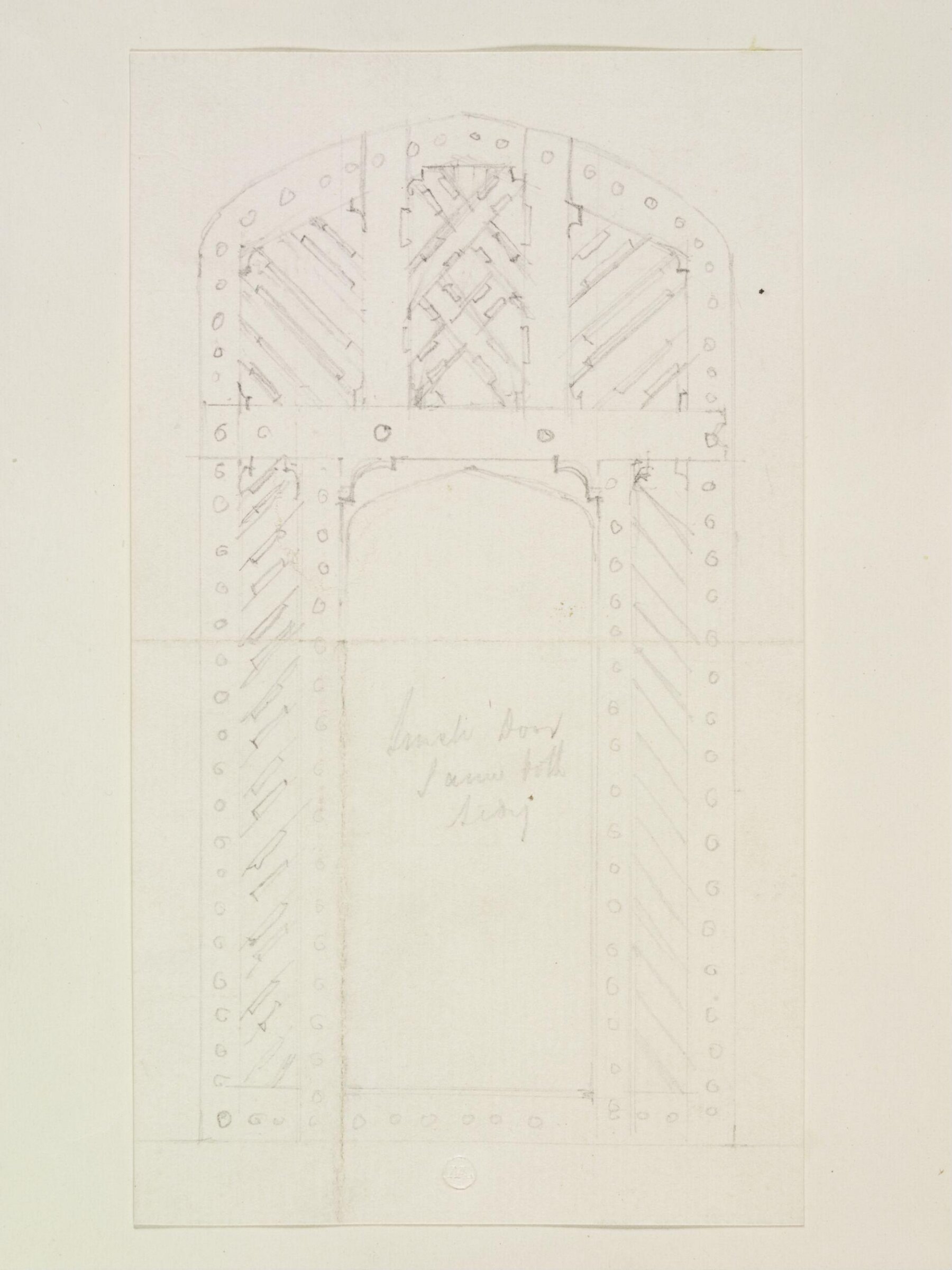 Drawing, Robert William Billings, mid 19th century