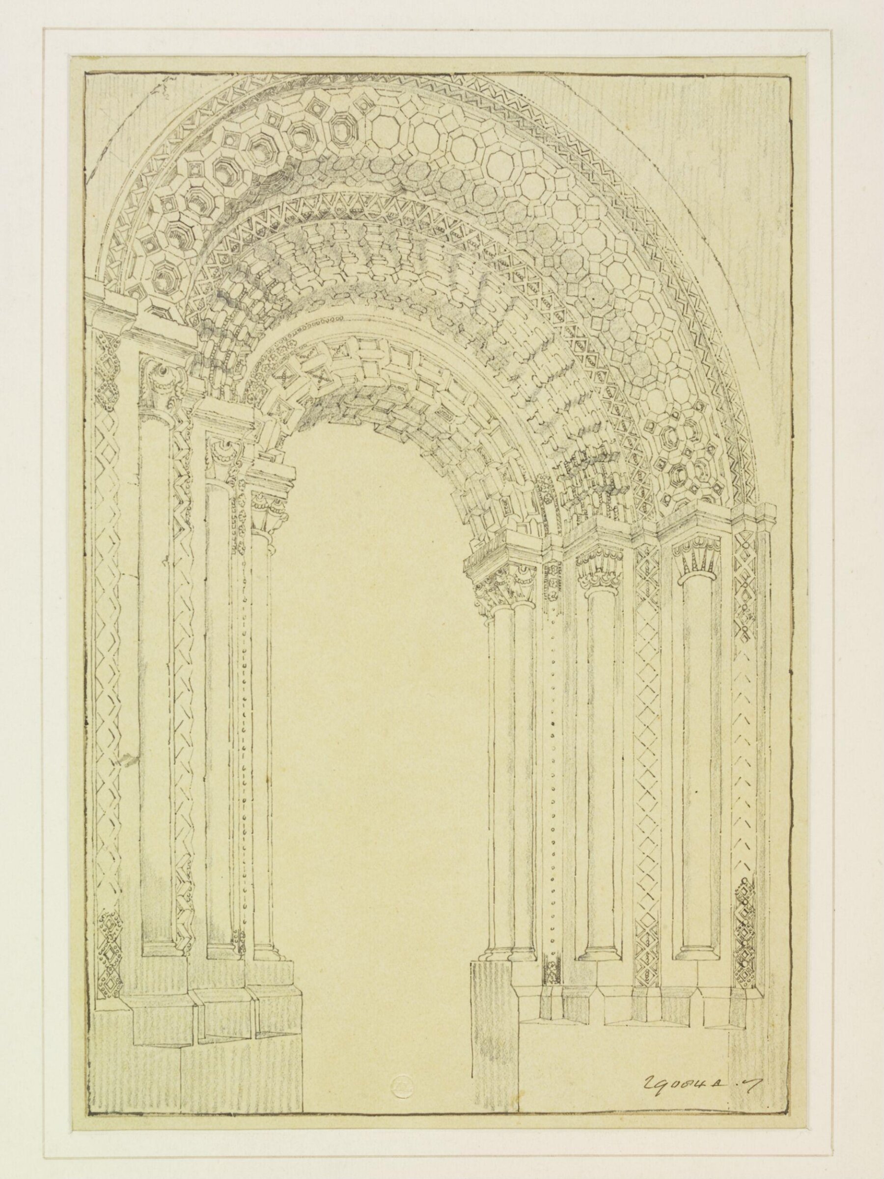 Drawing, Robert William Billings, mid 19th century