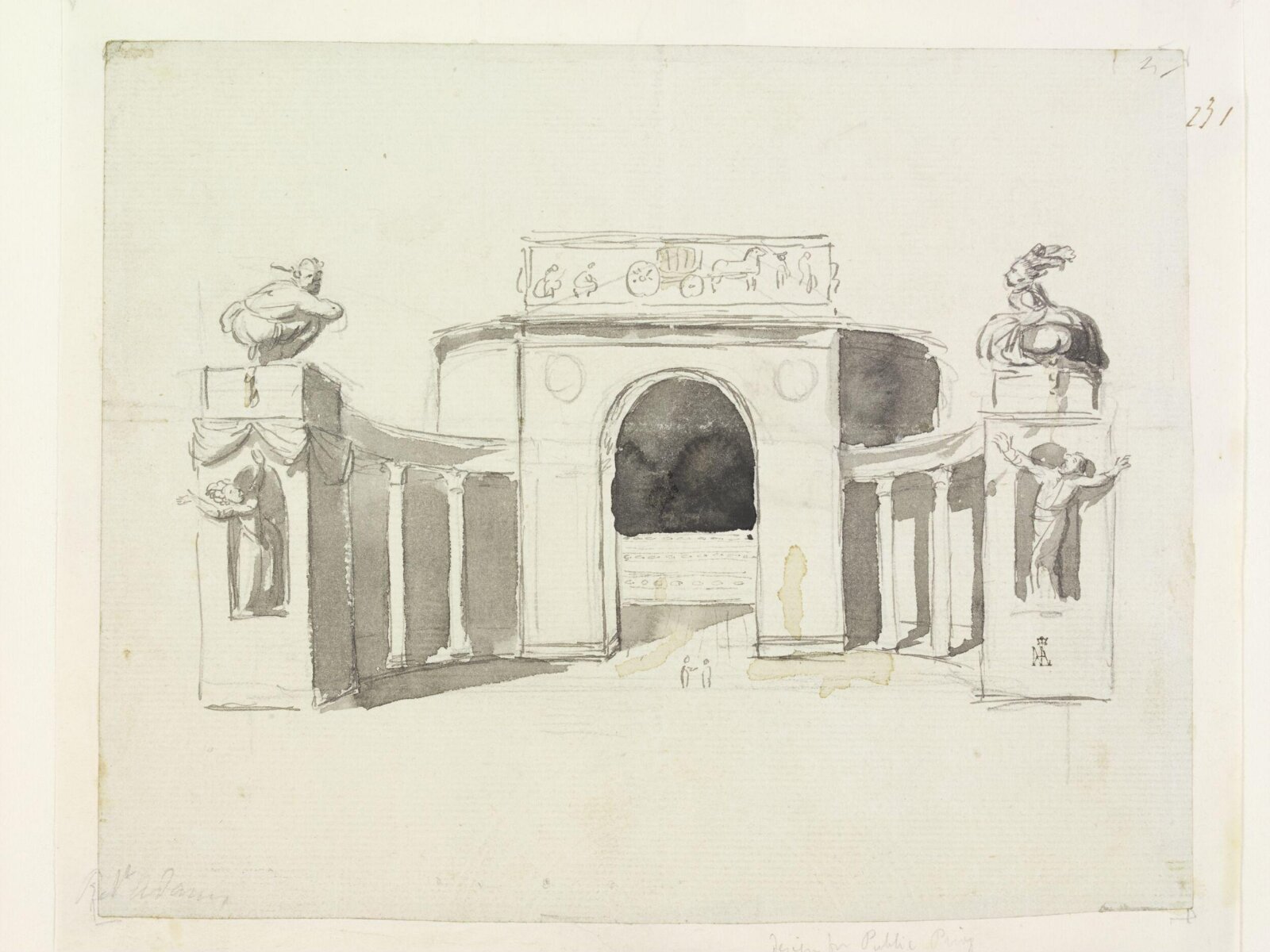 Drawing, George the Younger Dance, 18th century