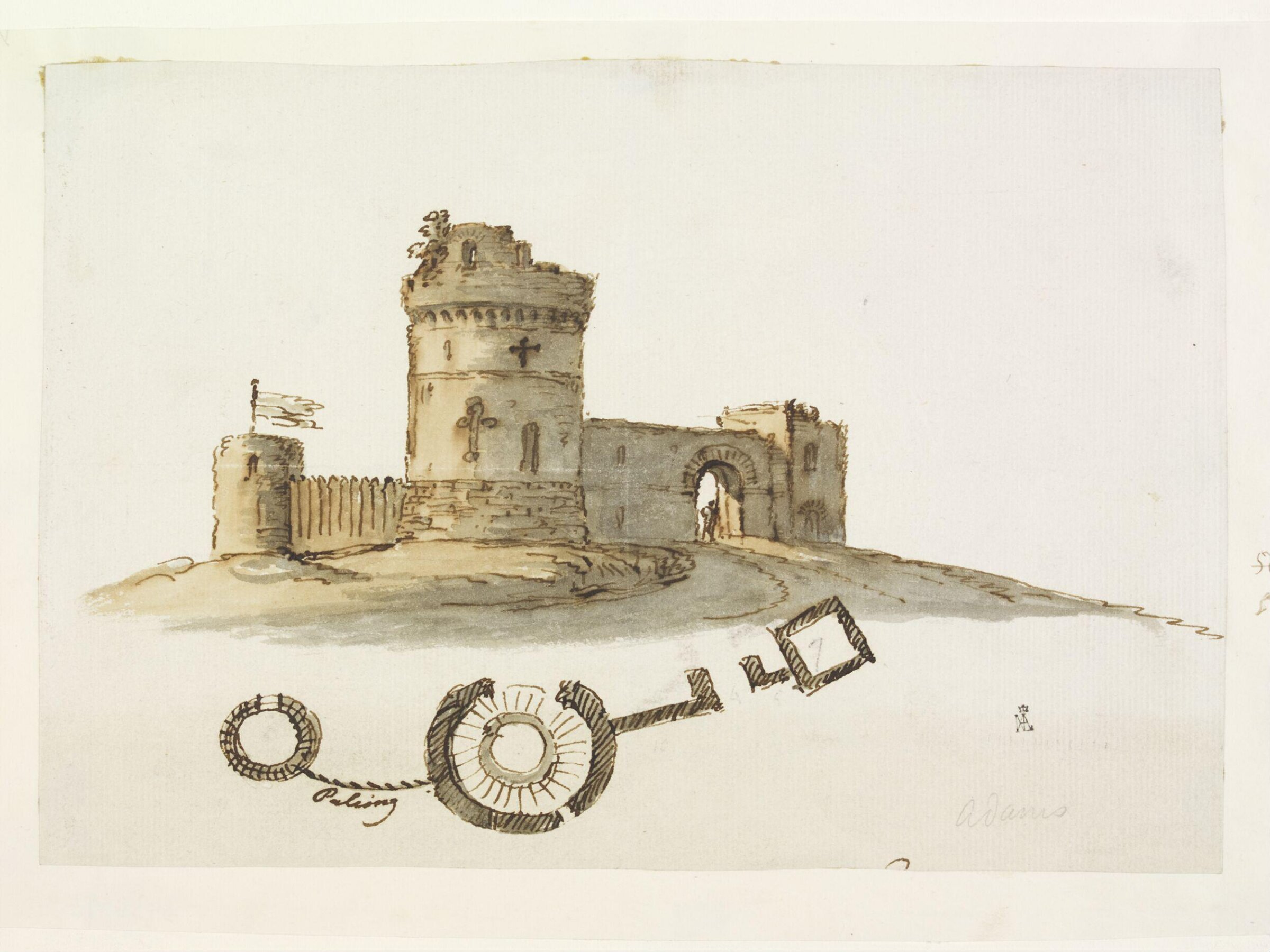 Drawing, Robert Adam, 18th century