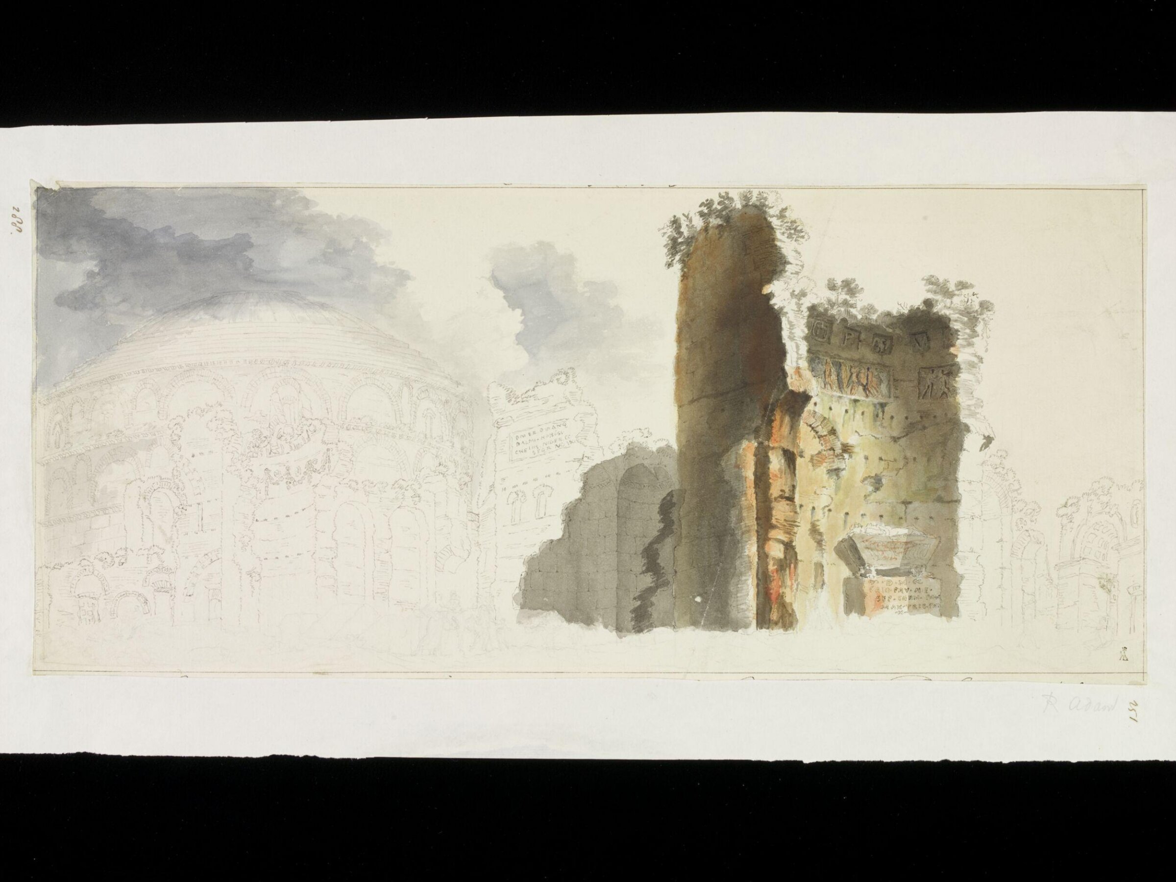 Drawing, Robert Adam, 18th century