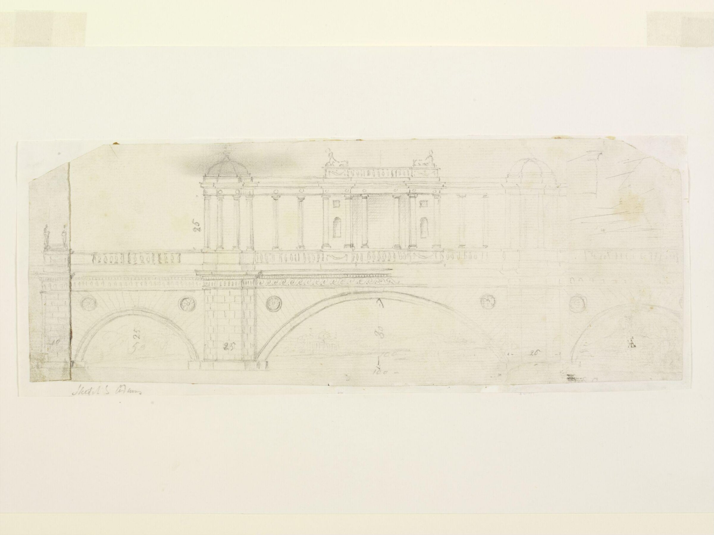 Drawing, Robert Adam, 18th century