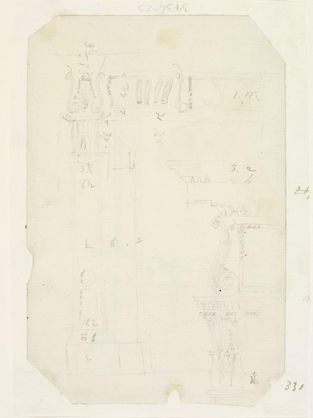 Drawing, Robert Adam, 18th century