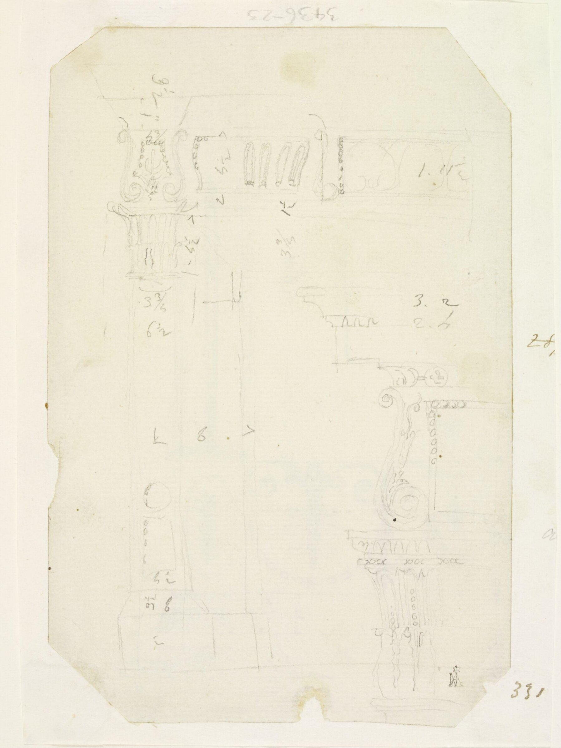 Drawing, Robert Adam, 18th century
