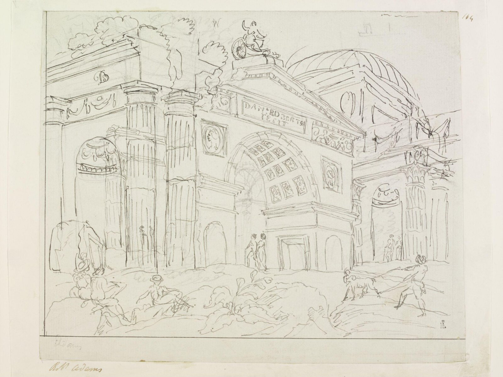 Drawing, Robert Adam, 18th century
