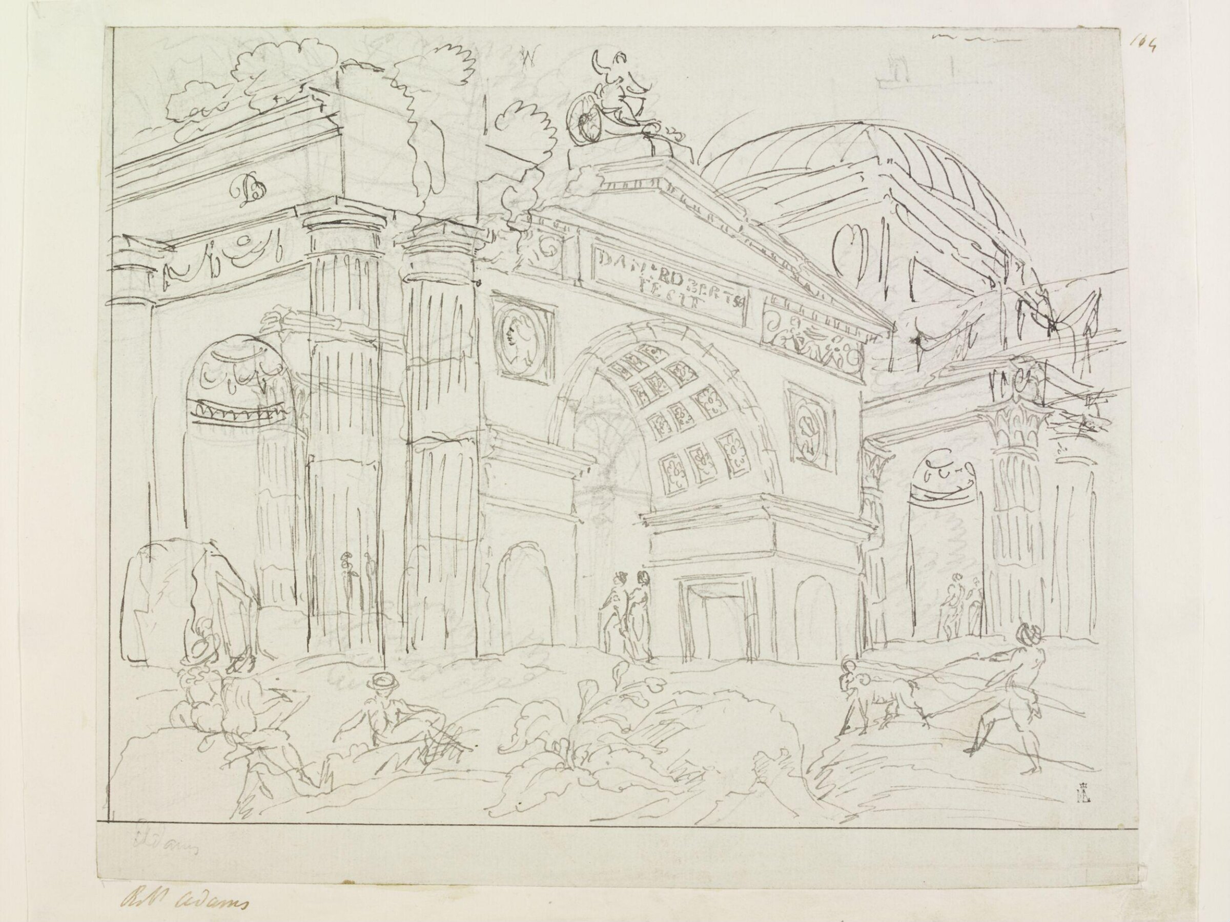 Drawing, Robert Adam, 18th century
