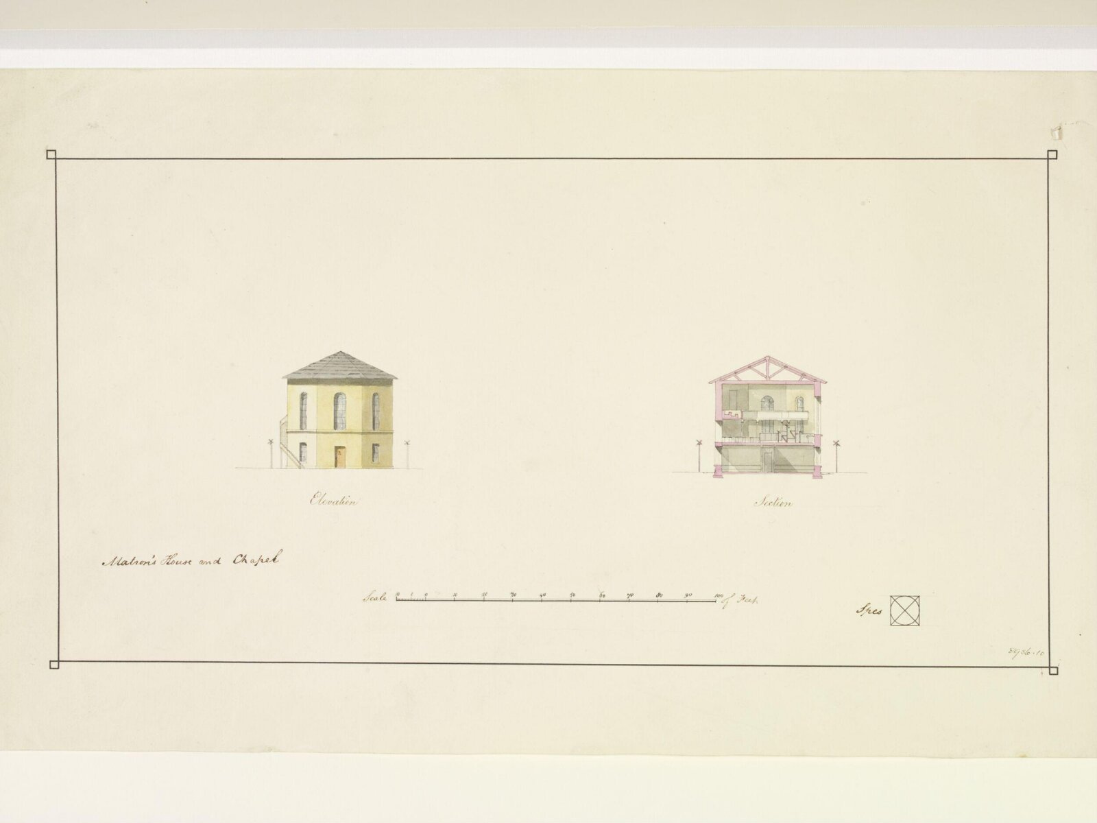 Drawing, George Townsend Andrews, early 19th century