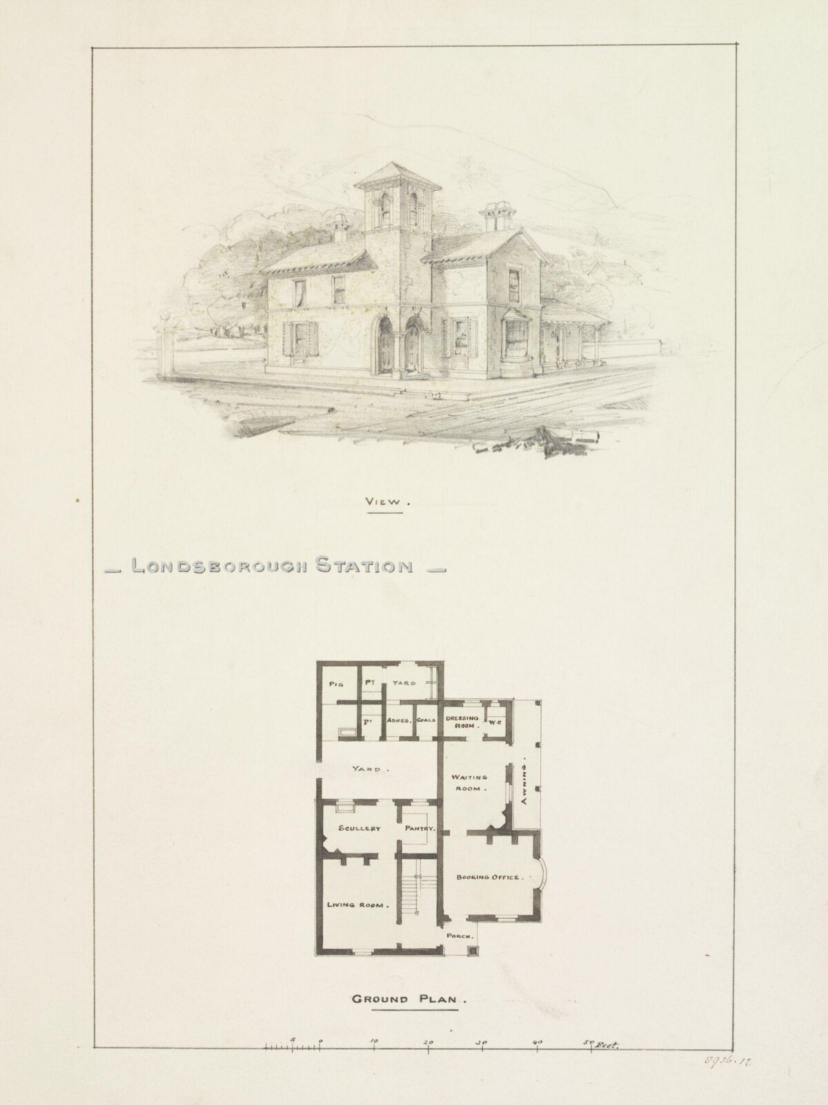 Drawing, George Townsend Andrews, early 19th century