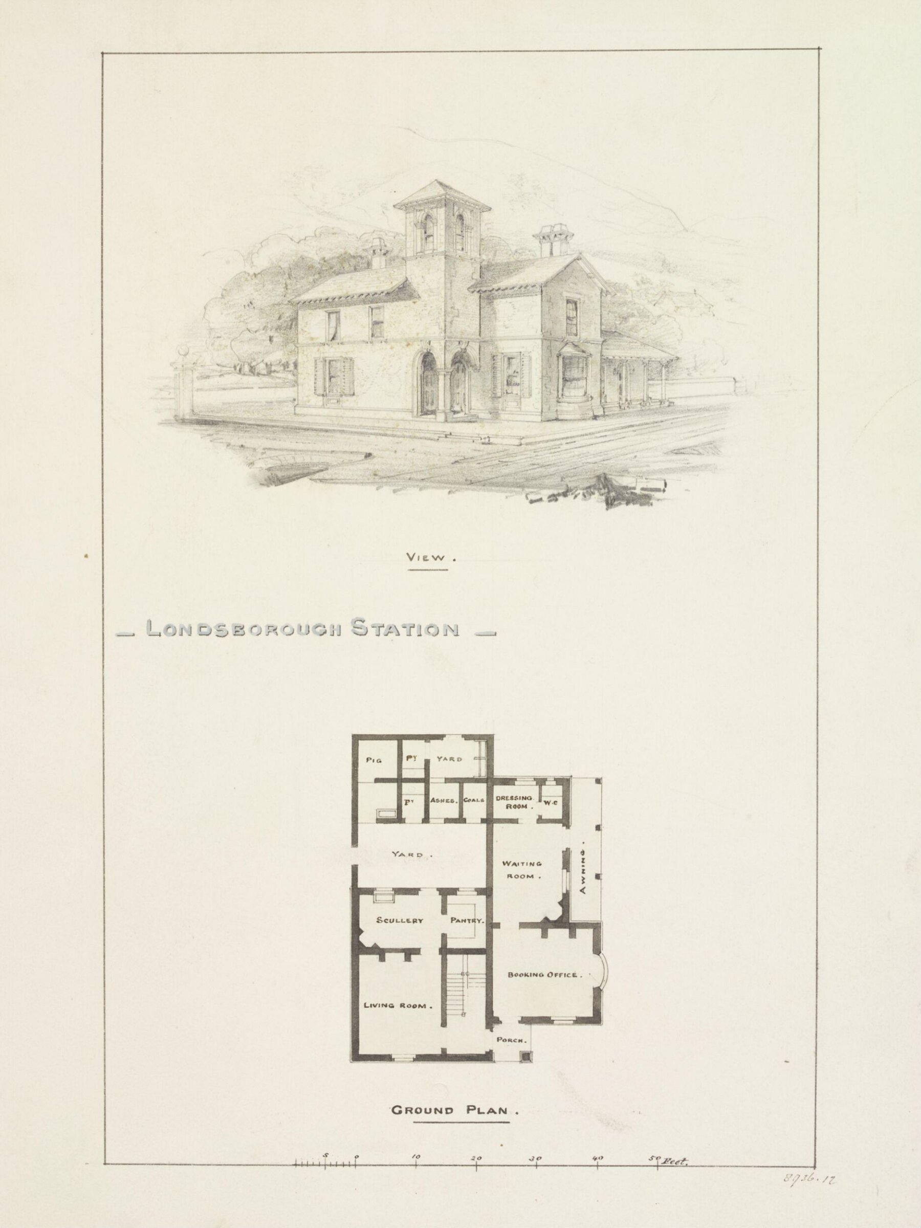 Drawing, George Townsend Andrews, early 19th century