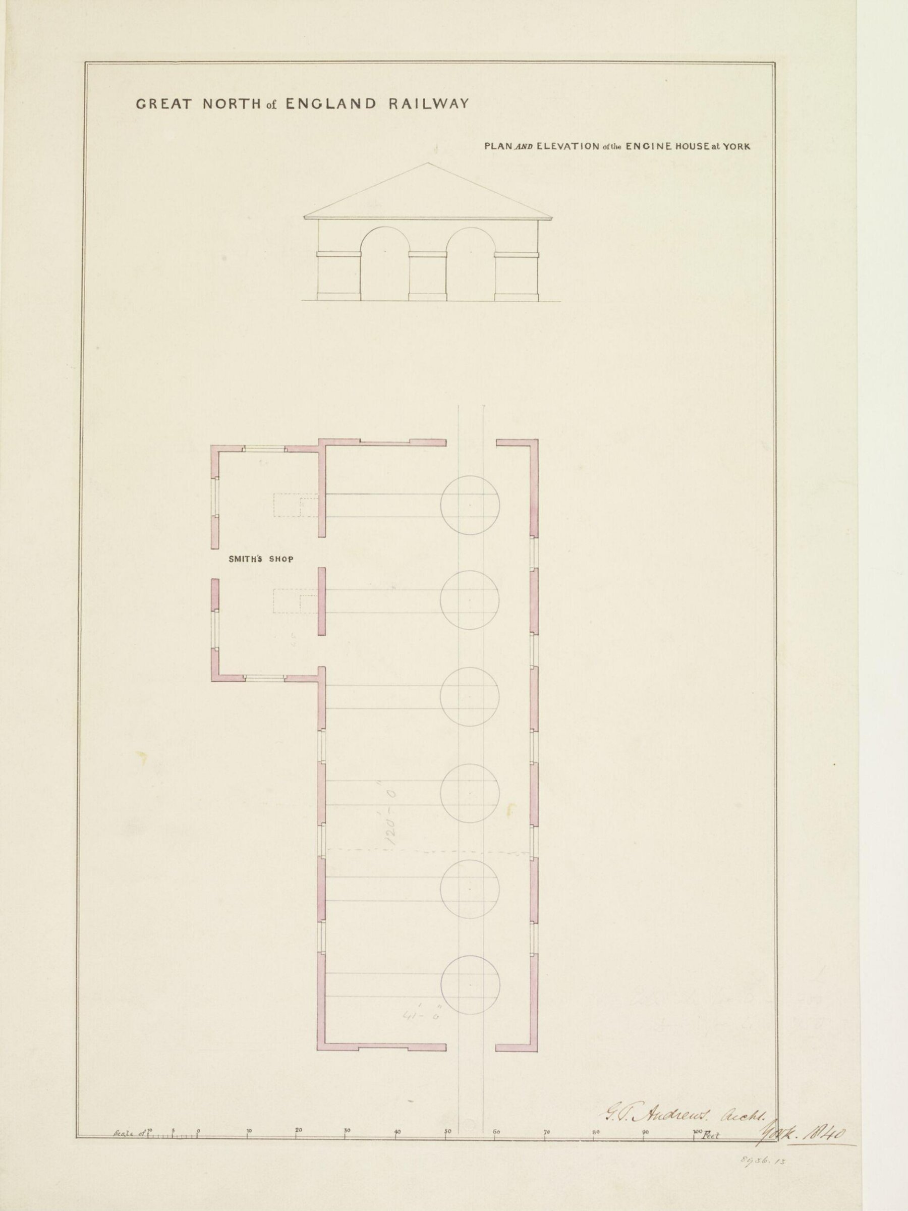Drawing, George Townsend Andrews, 1840