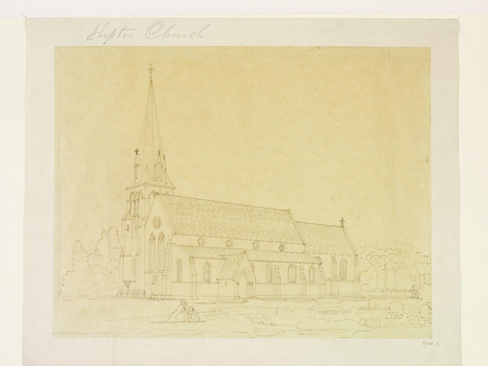 Drawing, George Townsend Andrews, early 19th century