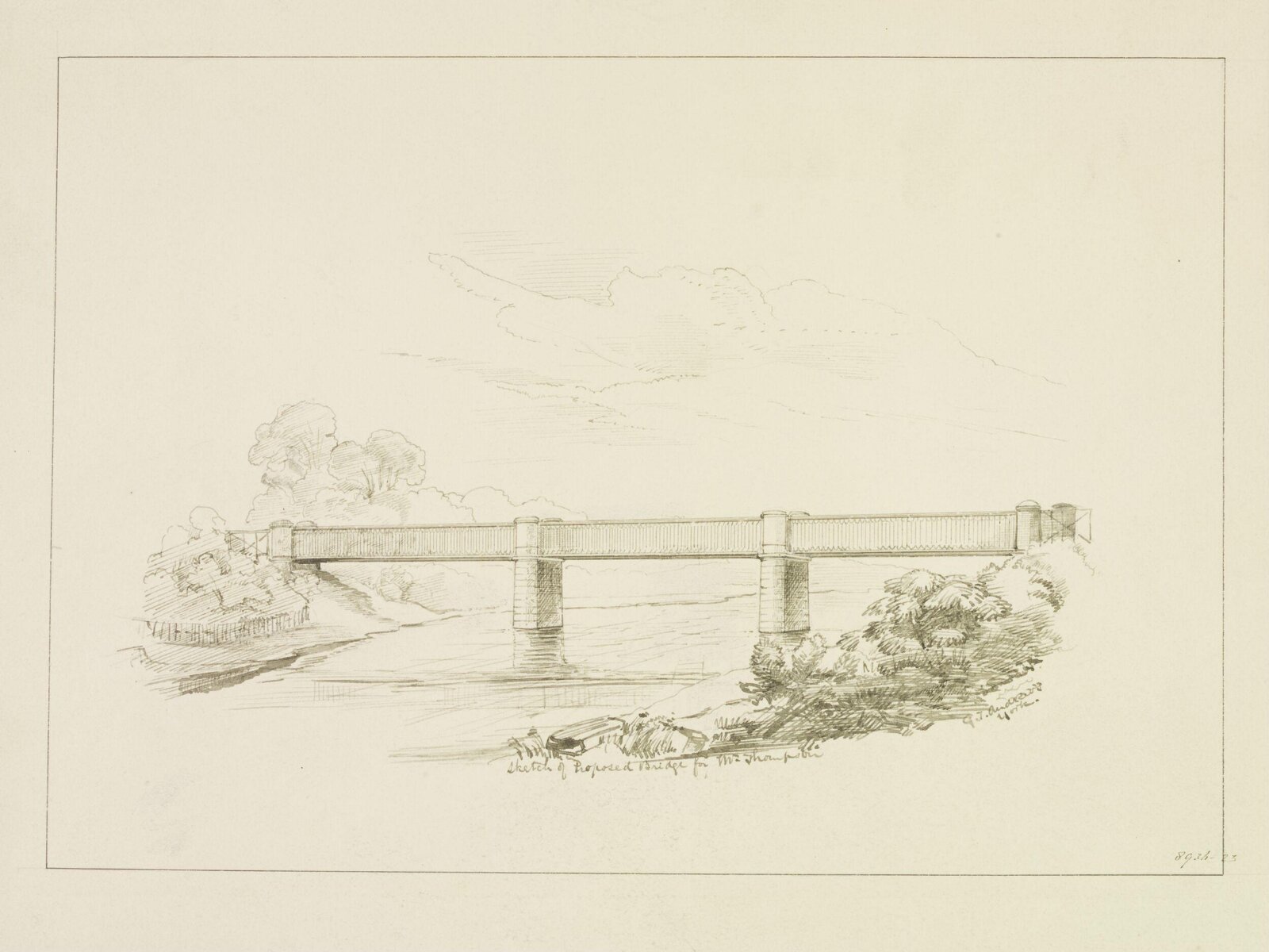Drawing, George Townsend Andrews, early 19th century