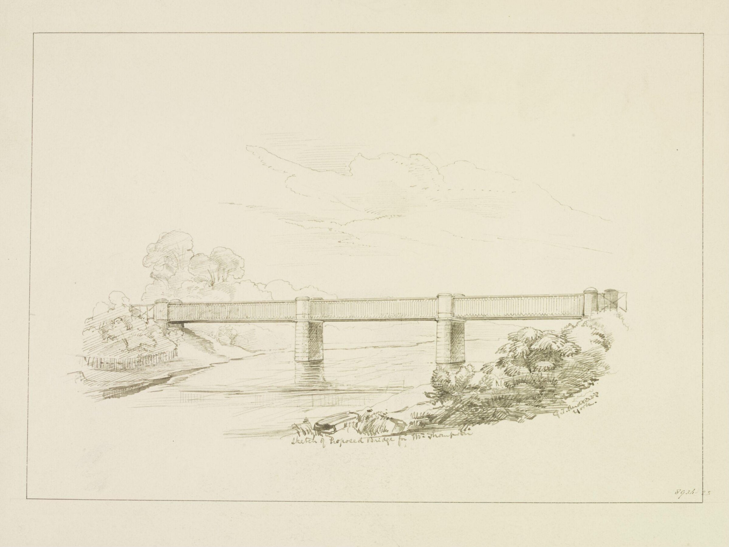 Drawing, George Townsend Andrews, early 19th century